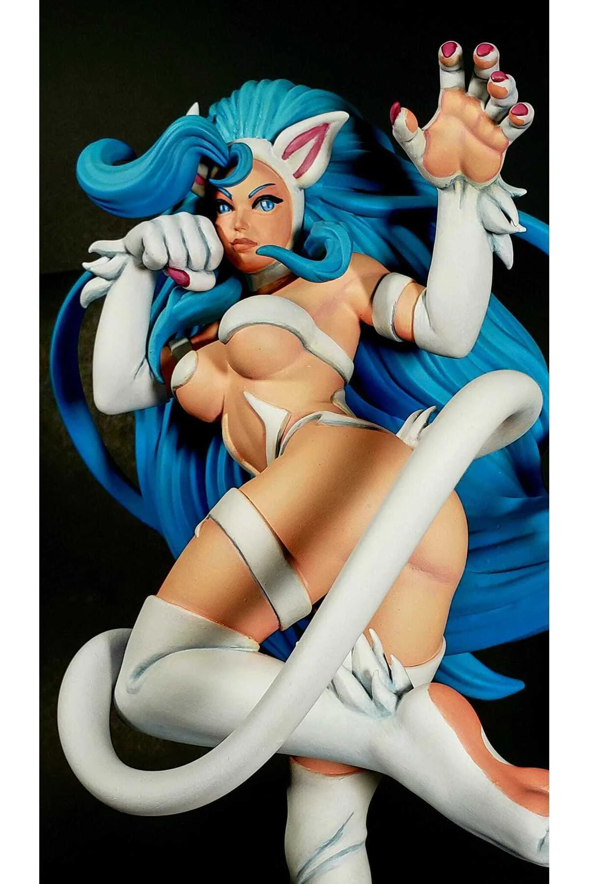 Darkstalkers Felicia Rosemary Boyalı Figür Felicia Figür Büyük Boy 20CM