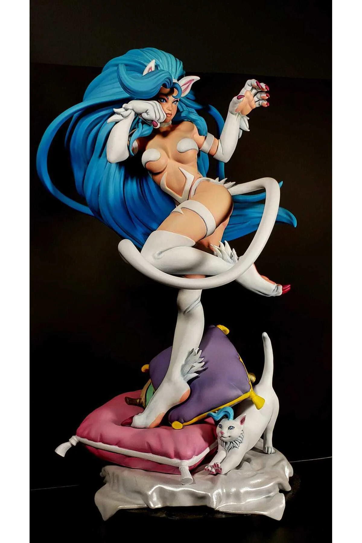 Darkstalkers Felicia Rosemary Boyalı Figür Felicia Figür Büyük Boy 20CM