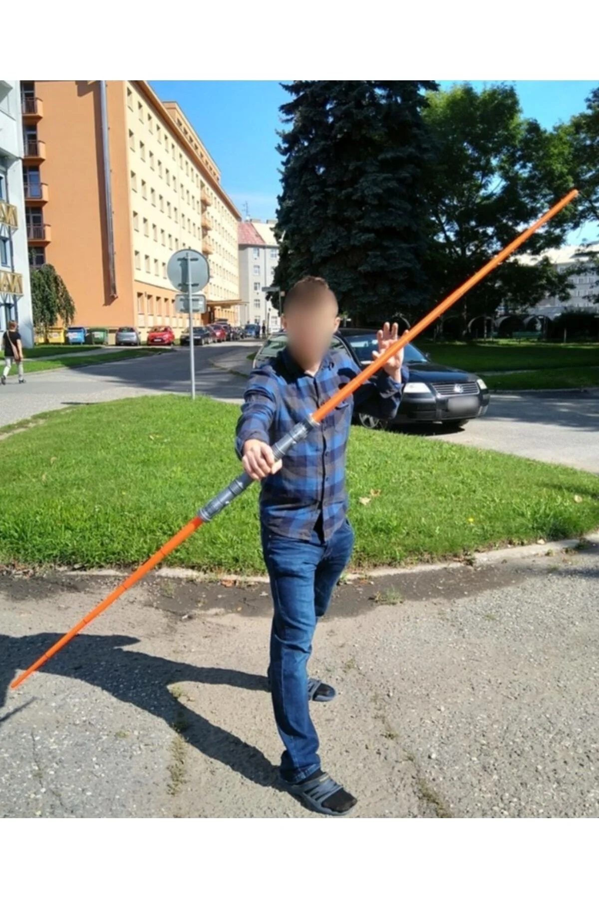 Darth Maul'un Işın Kılıcı Star Wars Hareketli Açılıp Kapanabilen (çift Taraflı - Işıksız)