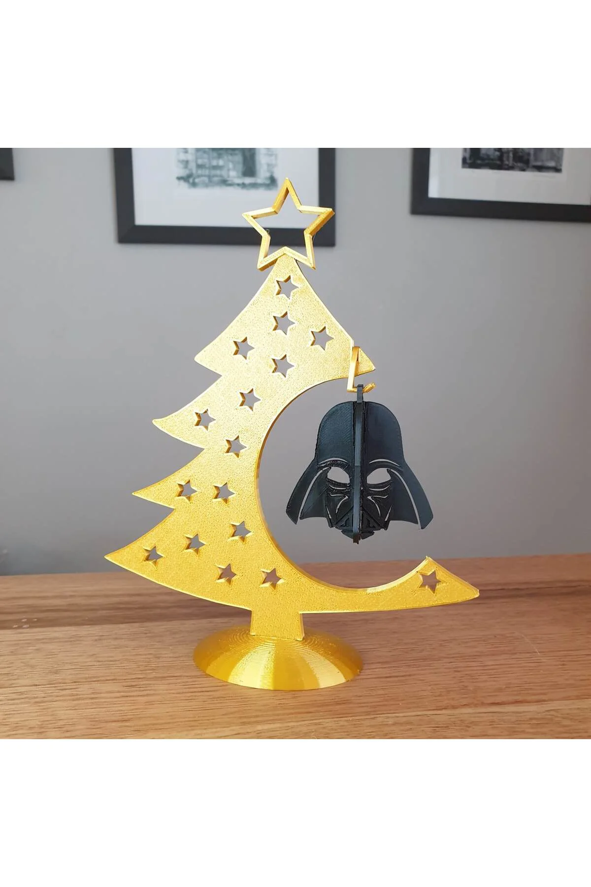 Darth Vader Çam Ağacı Yılbaşı Dekoru Starwars Yılbaşı Dekoru Çam Ağacı Obje 20CM Büyük Boy