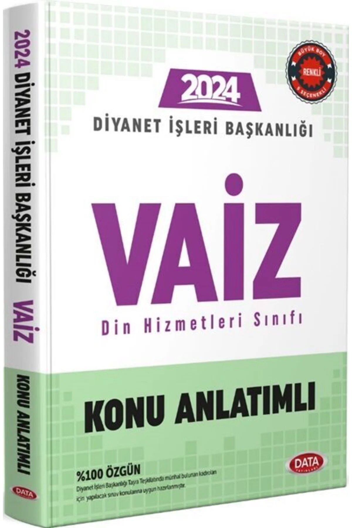 Data 2024 Diyanet İşleri Başkanlığı Vaiz Konu Anlatımlı Data Yayınları