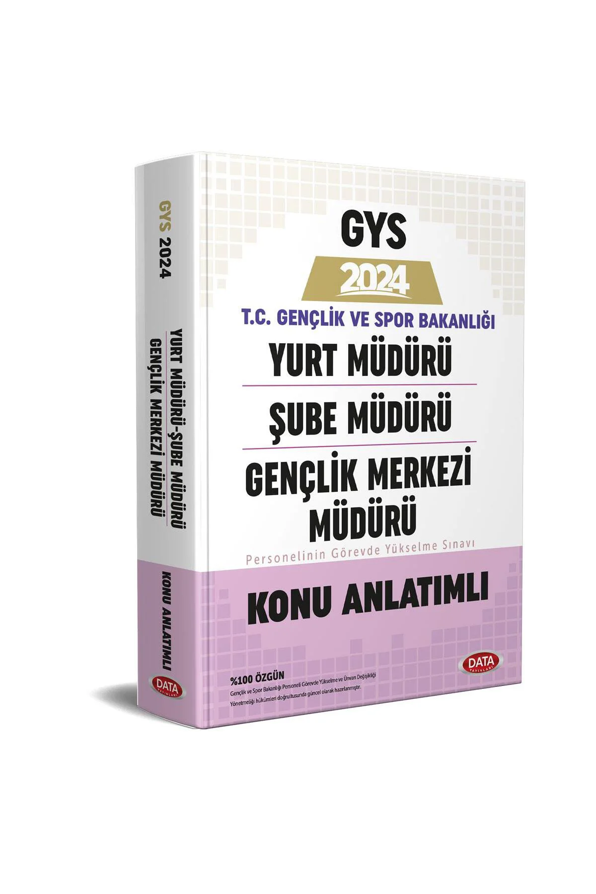 Data 2024 GYS Gençlik ve Spor Bakanlığı Yurt, Şube, Gençlik Merkezi Müdürü Konu Anlatımlı Data