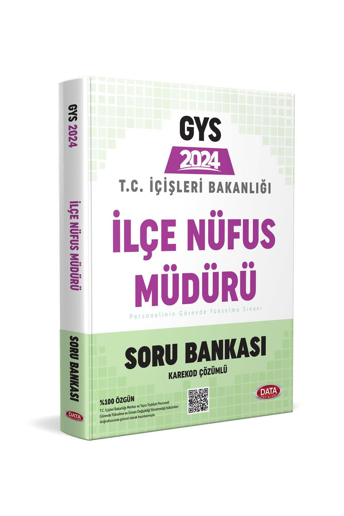 Data Yayınları Data 2024 Gys İçişleri Bakanlığı İlçe Nüfus Müdürü Soru Bankası G