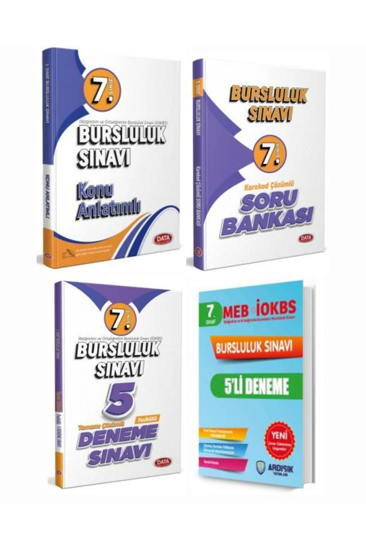 Data Yayinlari Data 2025 7. Sinif Bursluluk Konu + Soru + 10 Deneme Data + Ardiş