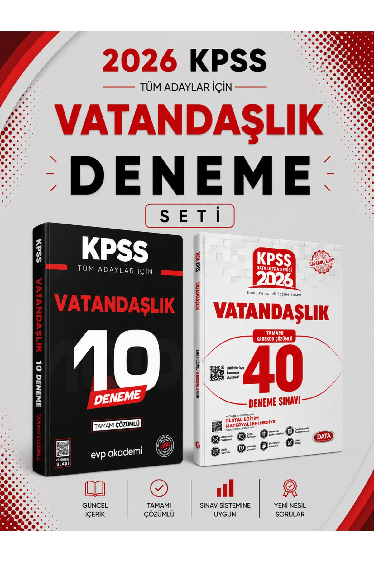 Data 2026 KPSS Vatandaşlık 40 Deneme & KPSS Vatandaşlık 10 Deneme Seti