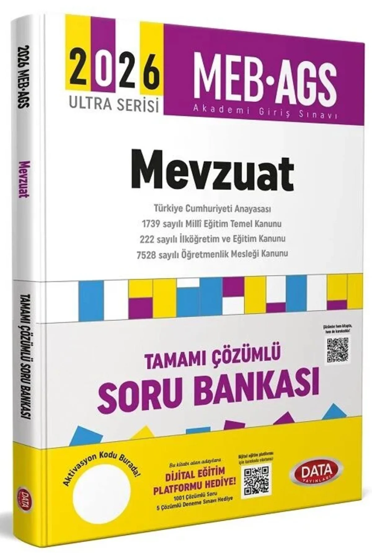 Data 2026 MEB-AGS Mevzuat Soru Bankası Çözümlü Ultra Serisi Data 