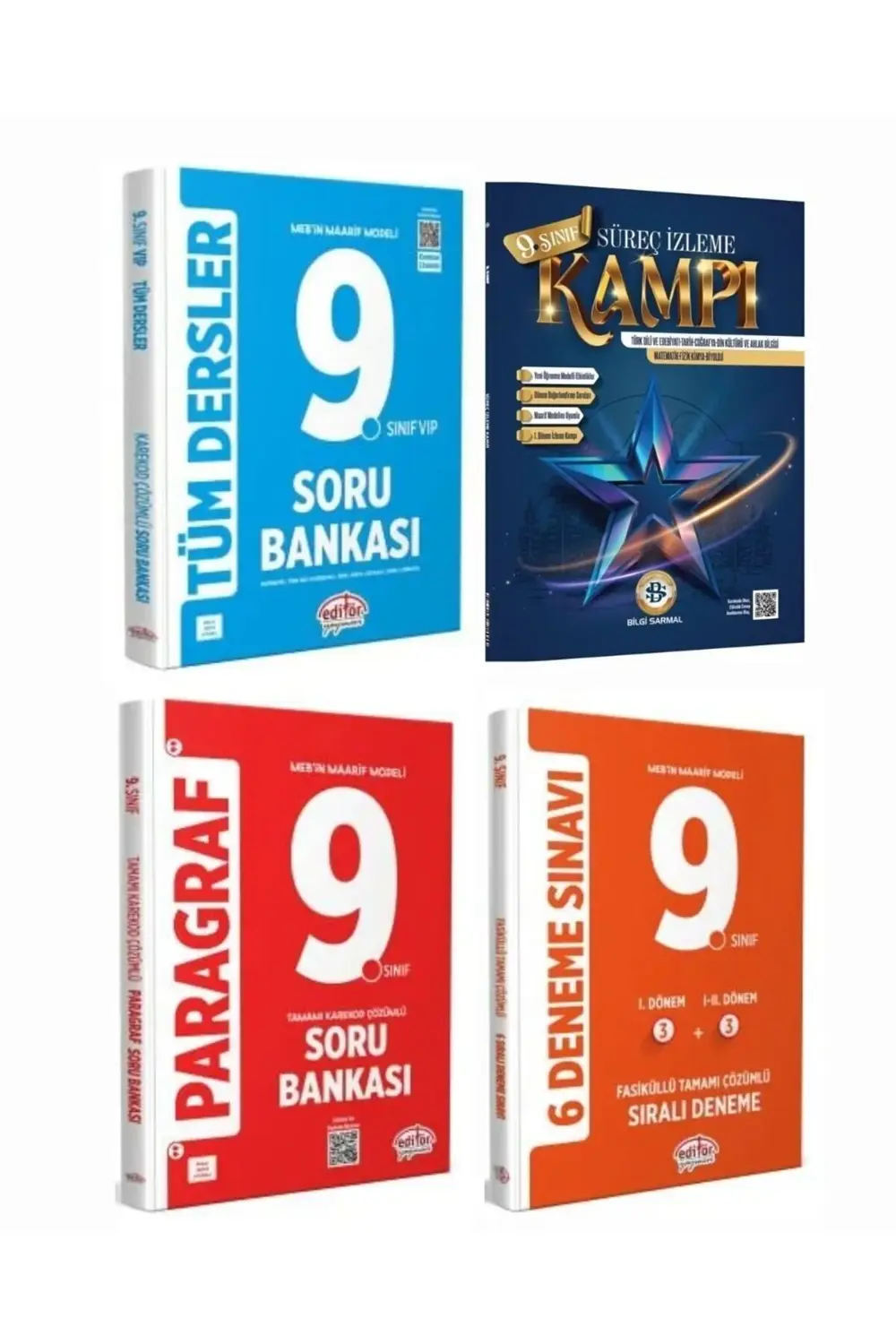 Data 9. Sınıf Tüm Dersler Soru + Paragraf Soru + 6 lı Deneme + Sa