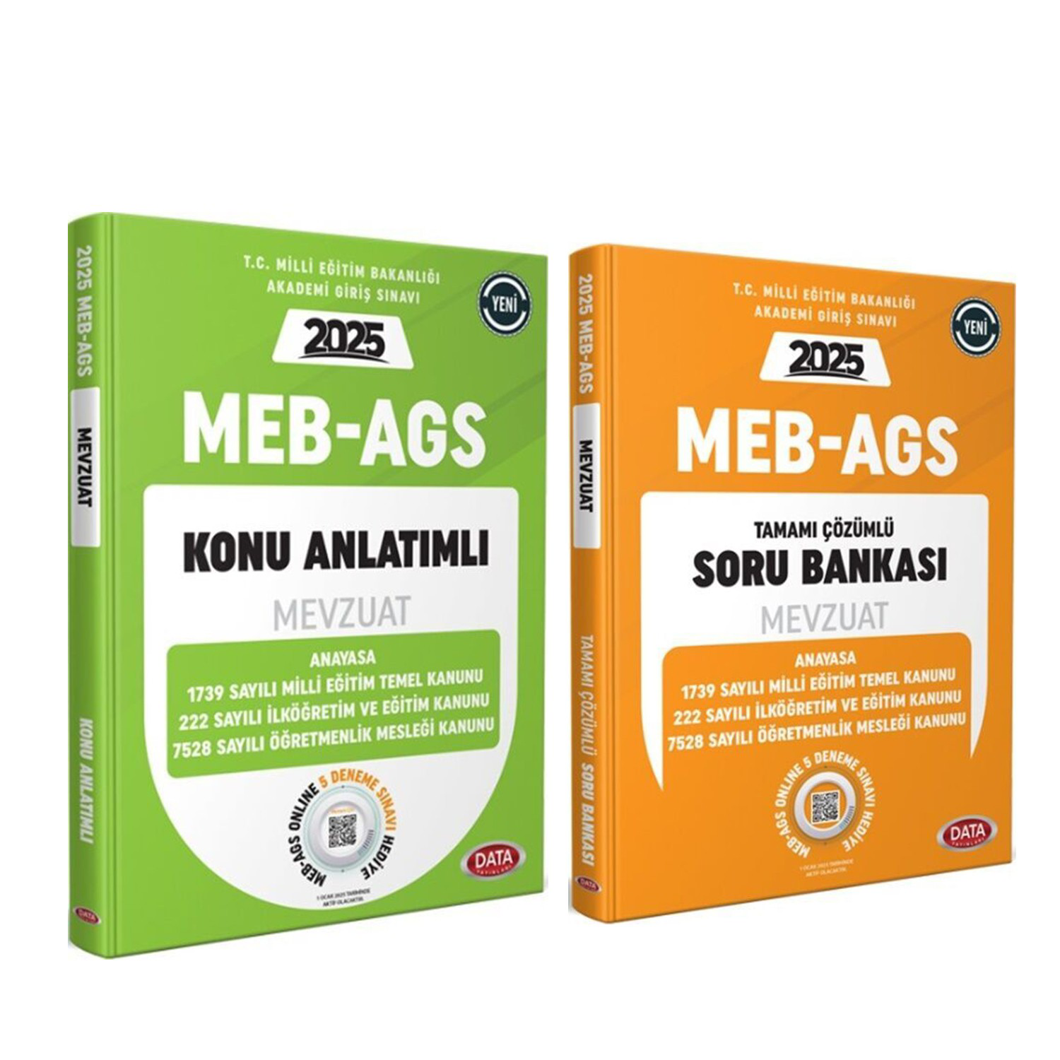 Data Yayınları 2025 MEB AGS Mevzuat Konu ve Soru Bankası Seti 2 K