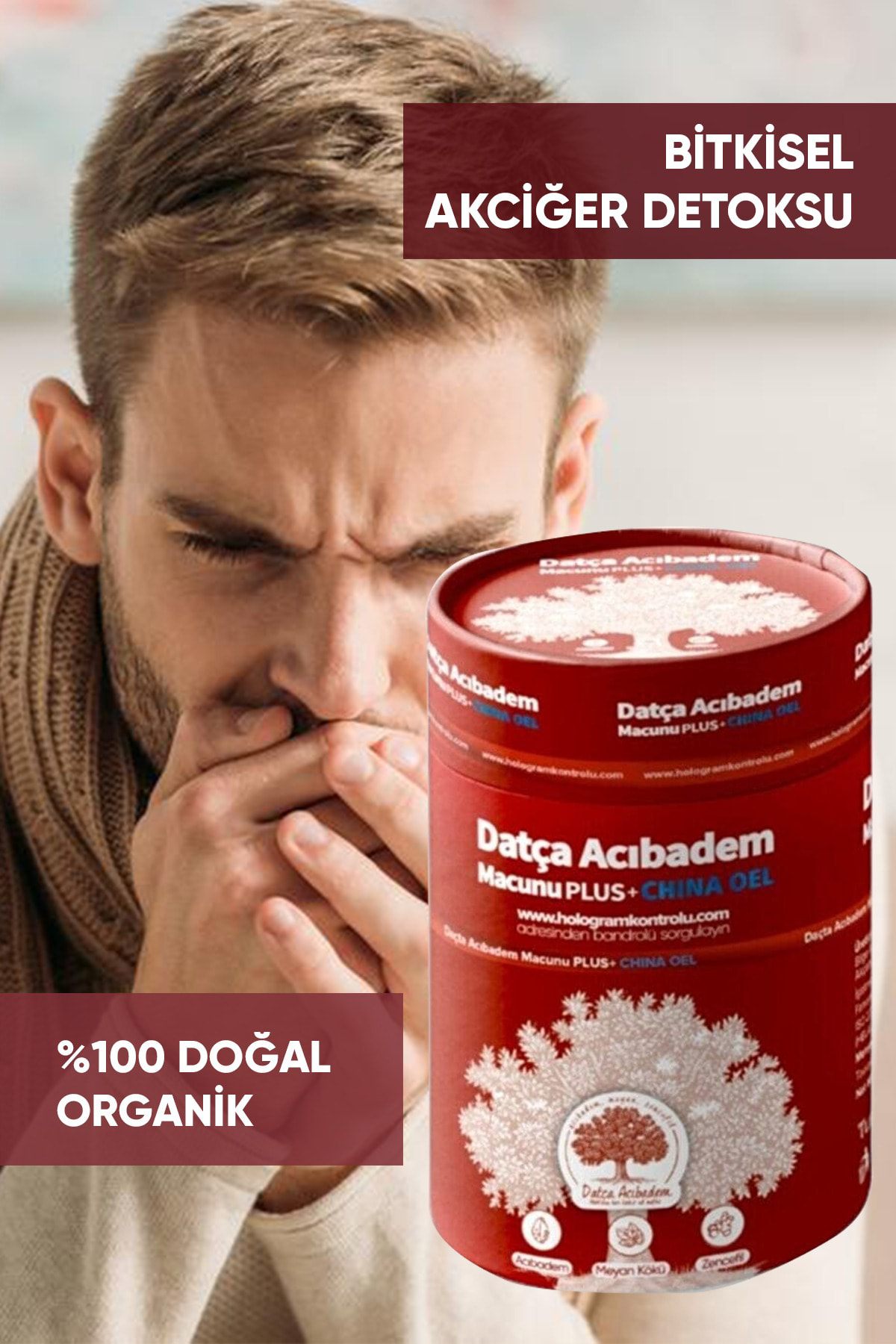 Macun-İ Nefesim Datça Acıbadem Macunu, Plus China Oel, 240 Gram, Datça Macunu Plu