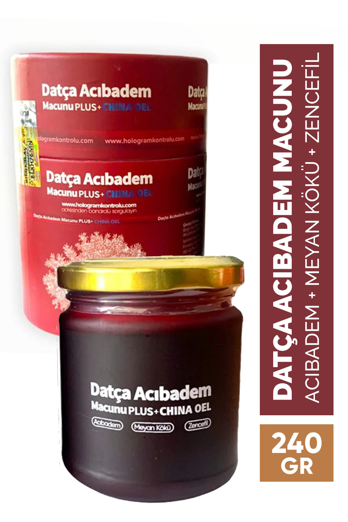 Macun-İ Nefesim Datça Acıbadem Macunu, Plus China Oel, 240 Gram, Datça Macunu Plu