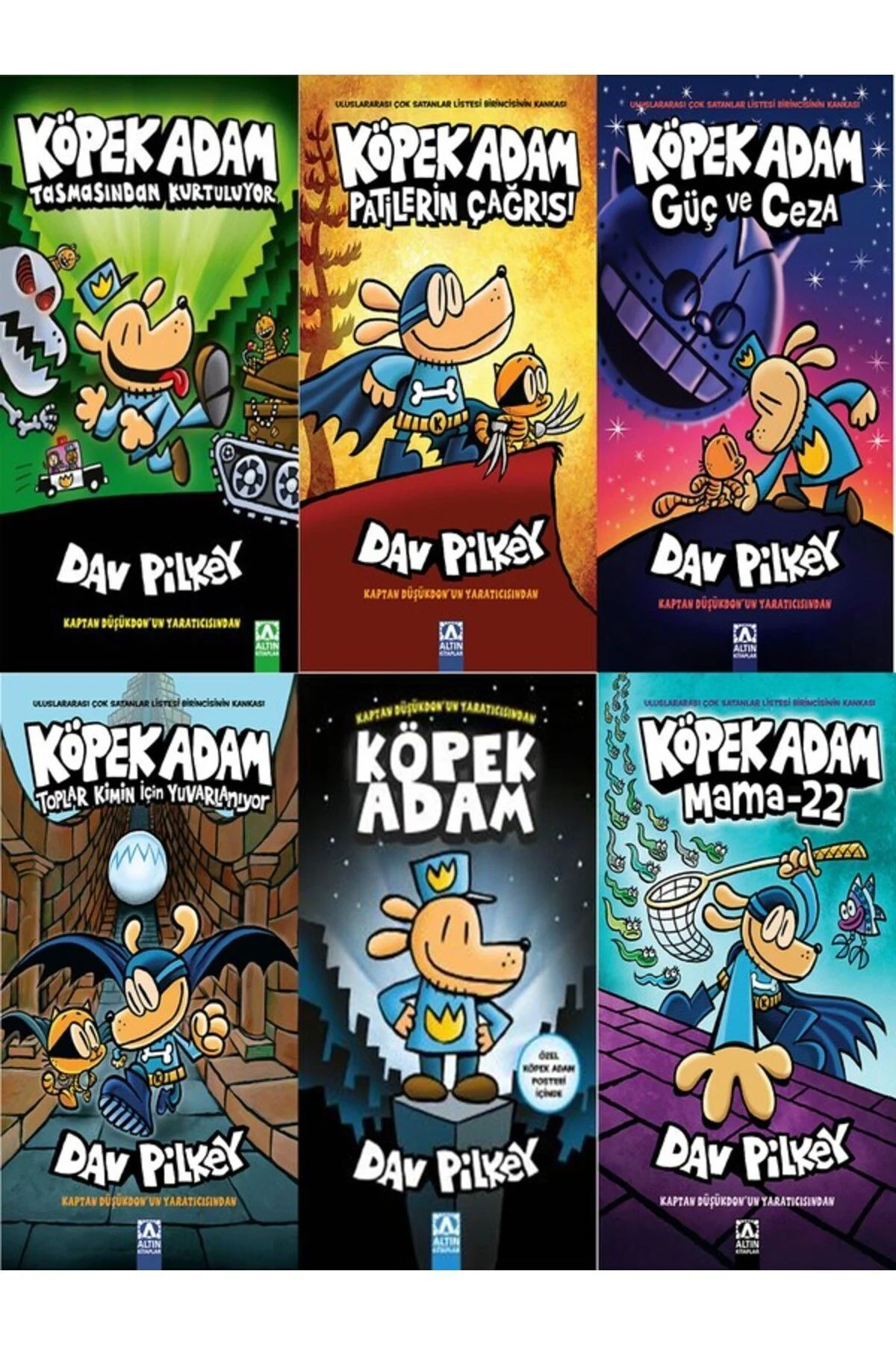 DAV PİLKEY DEN 6 KİTAP SET KÖPEK ADAM DAV PİLKEY DEN 6 KİTAP SET KÖPEK ADAM Fiyatı, Yorumları ve Özellikleri