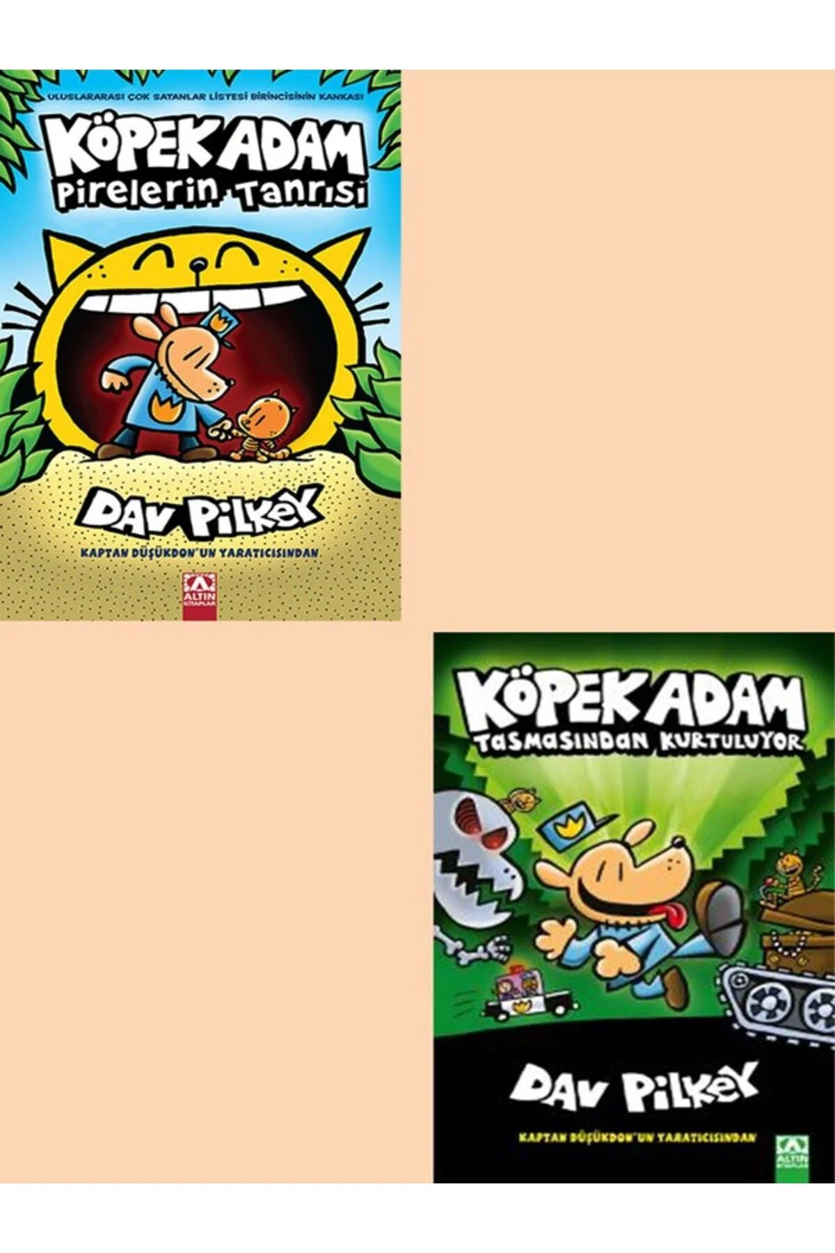 DAV PİLKEY DEN KÖPEK ADAM PİRELERİN TANRISI + KÖPEK ADAM TASMASIN Fiyatı, Yorumları ve Özellikleri