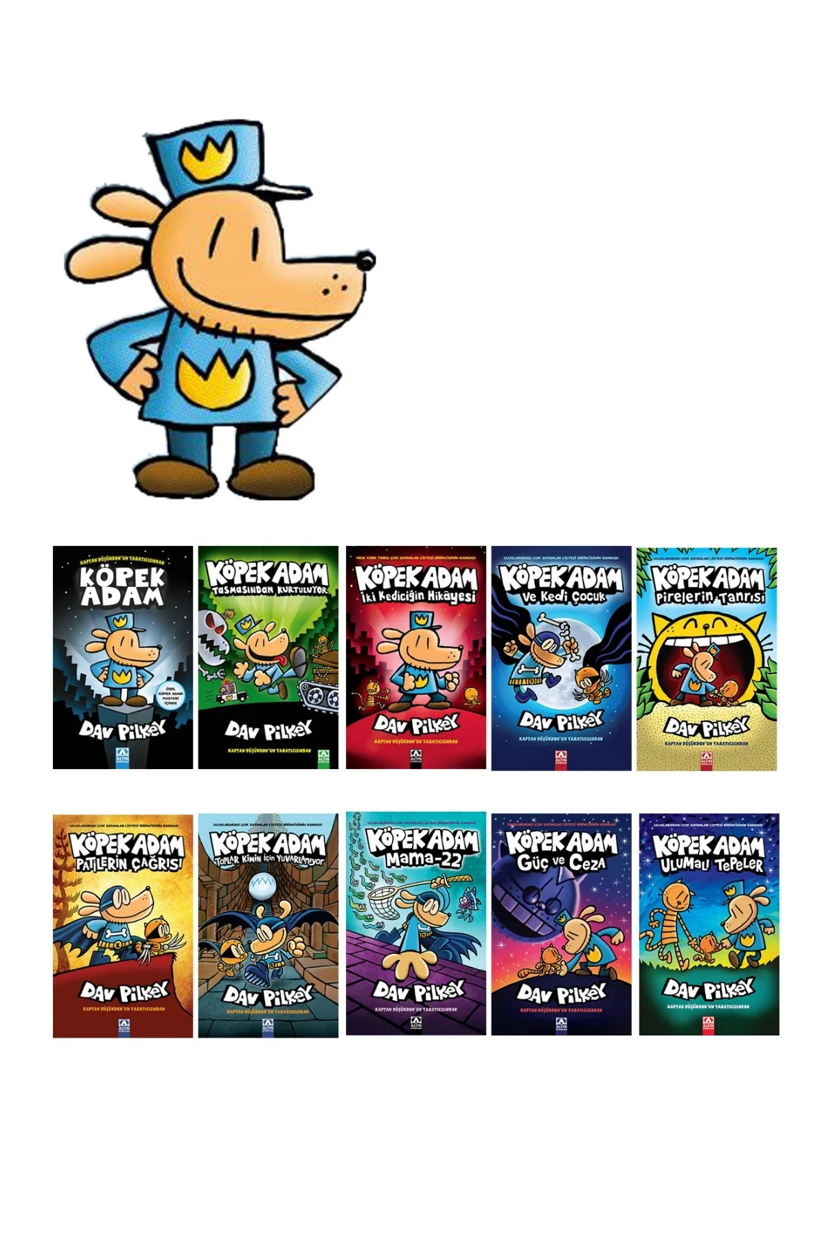 Dav Pılkey Dev Set: Köpek Adam 10 Kitap Kaptan Düşükdon 12 Kitap Dav Pılkey Dev Set: Köpek Adam 10 Kitap Kaptan Düşükdon 12 Kitap Fiyatı, Yorumları ve Özellikleri