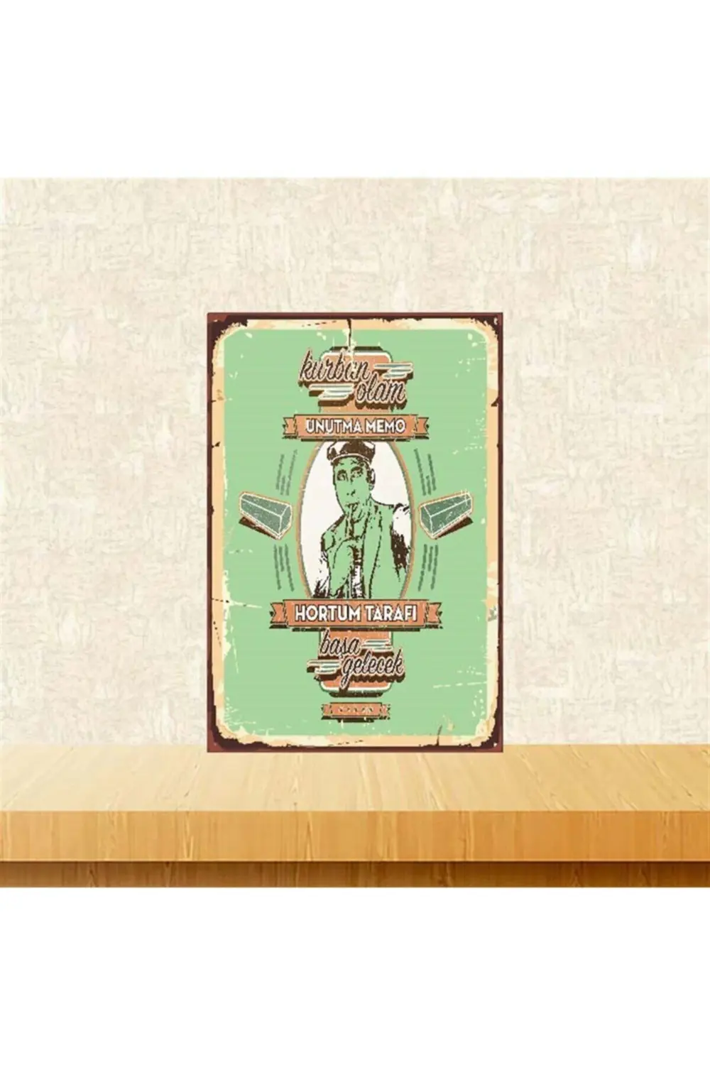 Davaro Hortum Tarafı Başa Gelecek Şener Şen 20-30 Cm Retro Ahşap 