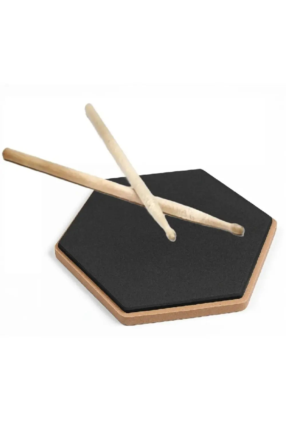 Davul Bateri Çalışma Pedi 20 Cm Hexagon Sessiz Pratik Pad (Kauçuk