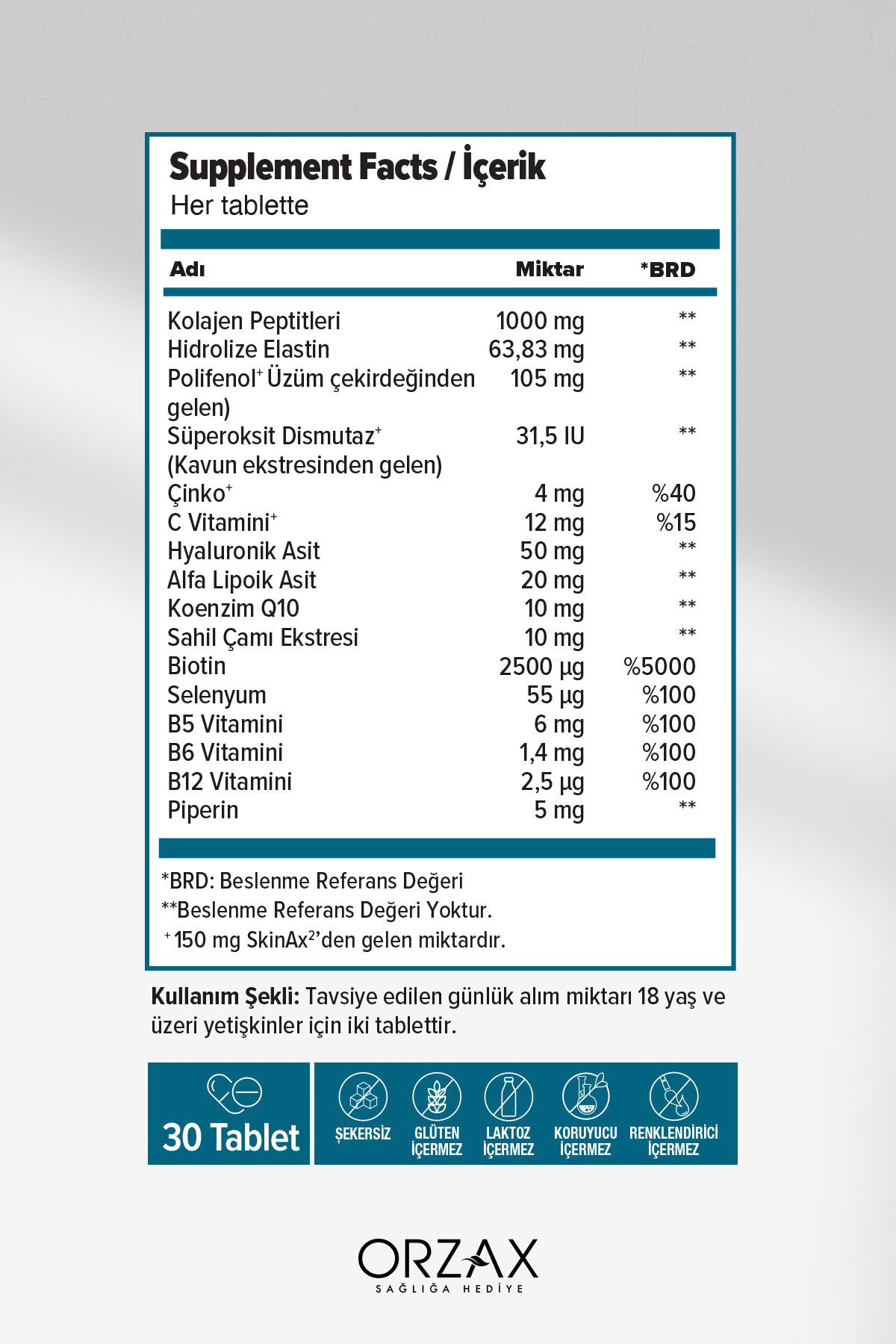 Day2day  Collagen Beauty Elasti Skin 1000 Mg 30 Tablet