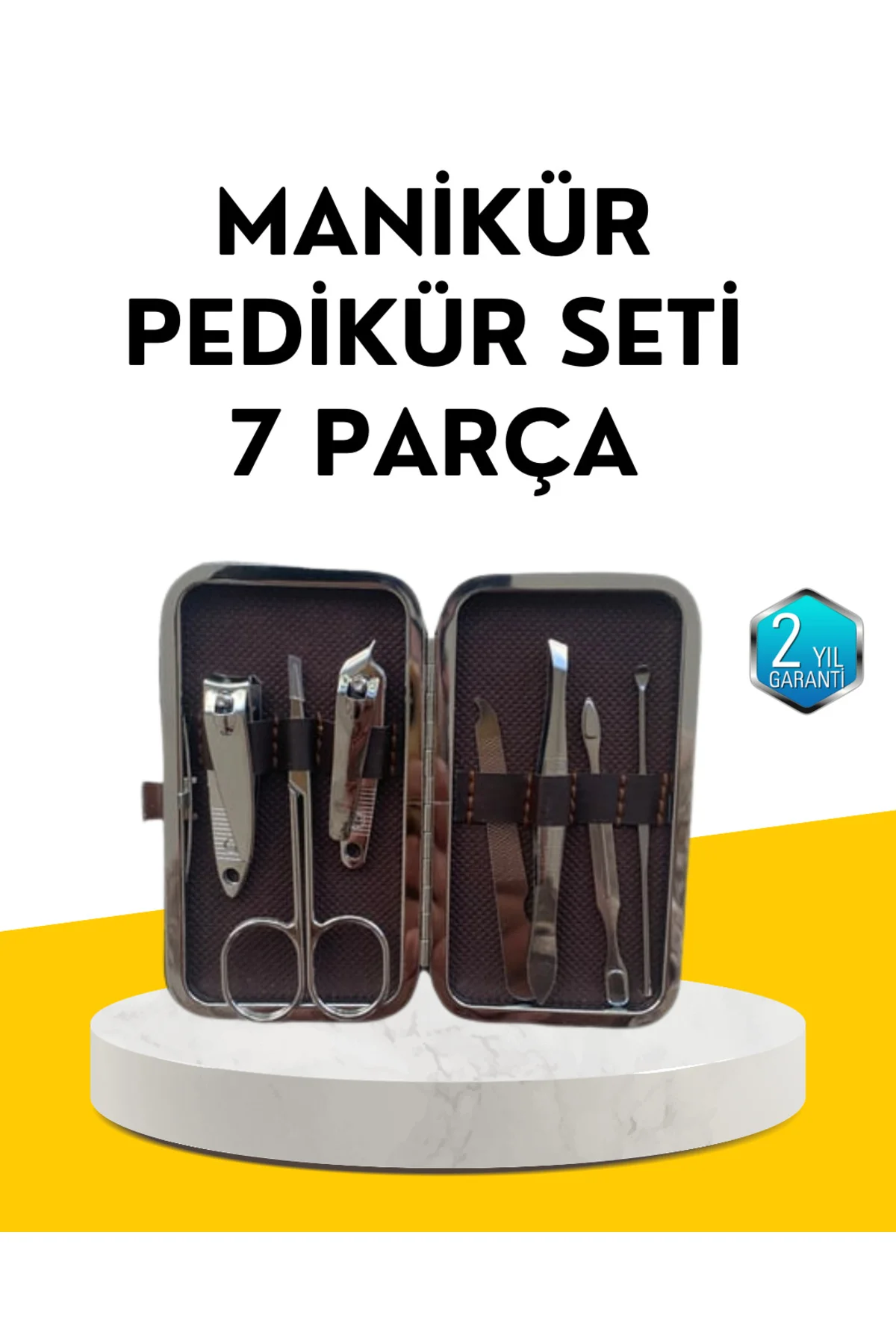 Dayanıklı Çelik Aletlerden Oluşan Kişisel Bakım Seti Dayanıklı Çelik Aletlerden Oluşan Kişisel Bakım Seti