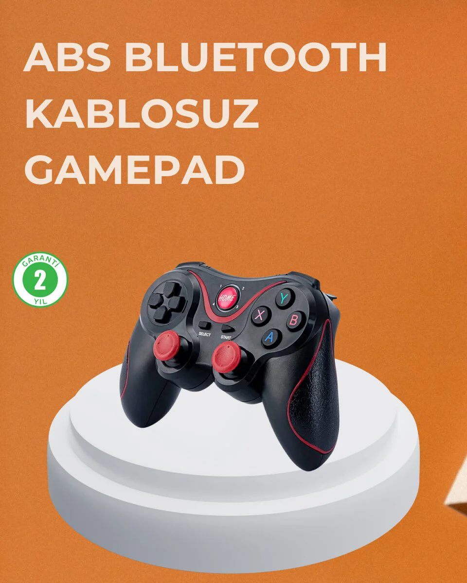 Dayanıklı Hafif Kablosuz Oyun Kumandası - Bluetooth Gamepad