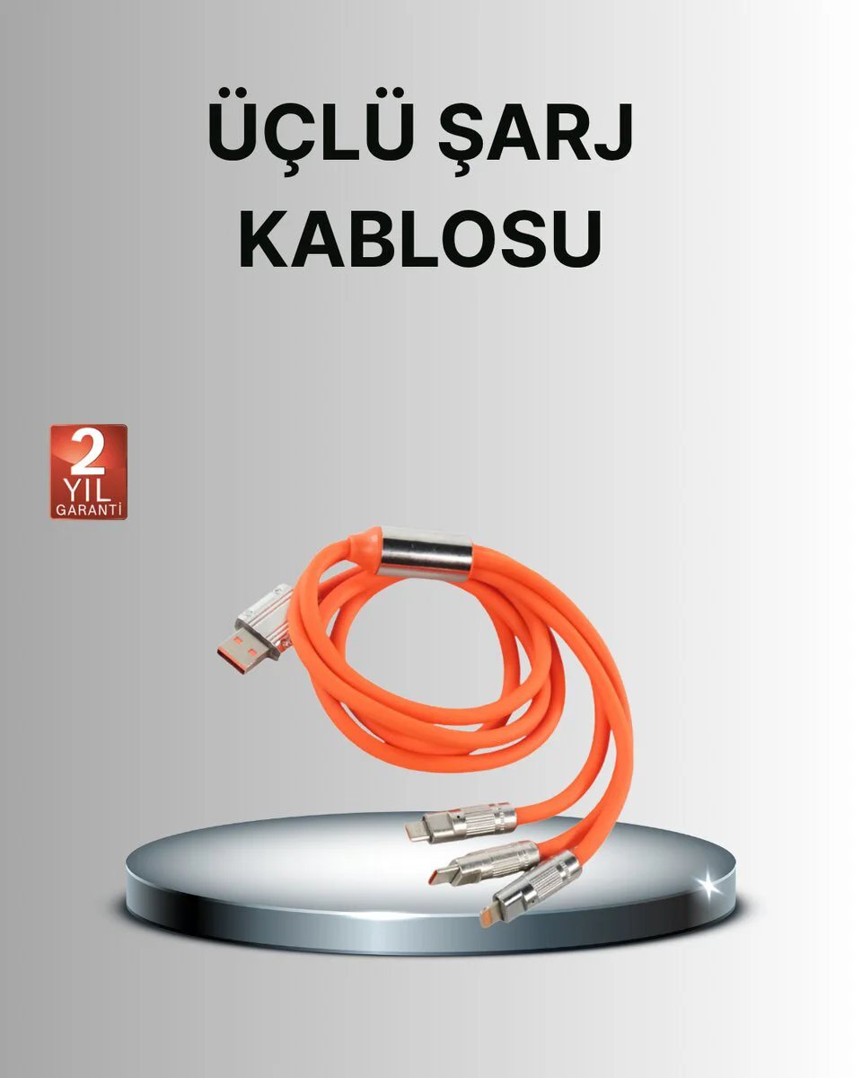 Dayanıklı Hızlı Şarj Kablosu – Esnek Kırılmaz ve Hızlı Veri Aktarımı Destekli