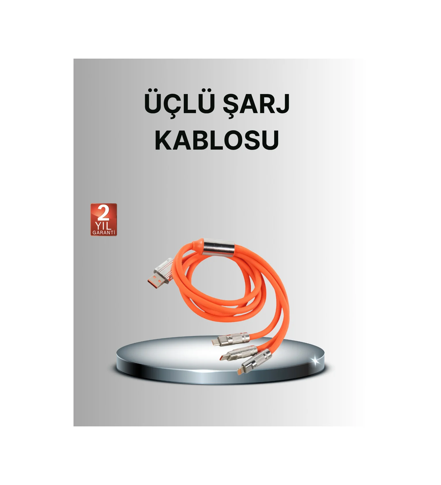 Dayanıklı Hızlı Şarj Kablosu Esnek, Kırılmaz Ve Yüksek Hızlı Veri Aktarım Destekli