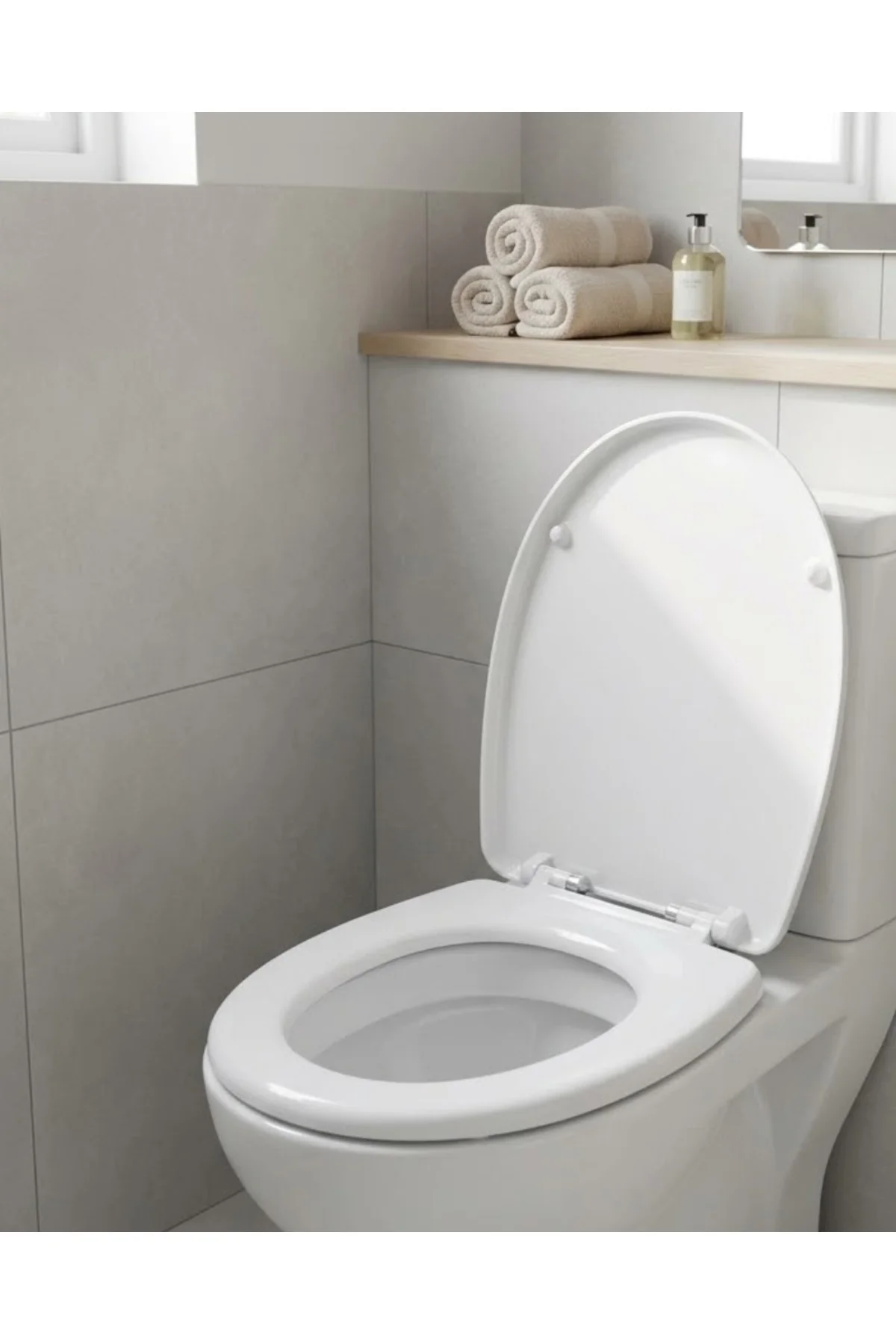 Dayanıklı Klozet Kapağı Universal Model Kolay Kurulum Hijyenik Banyo Ürünü