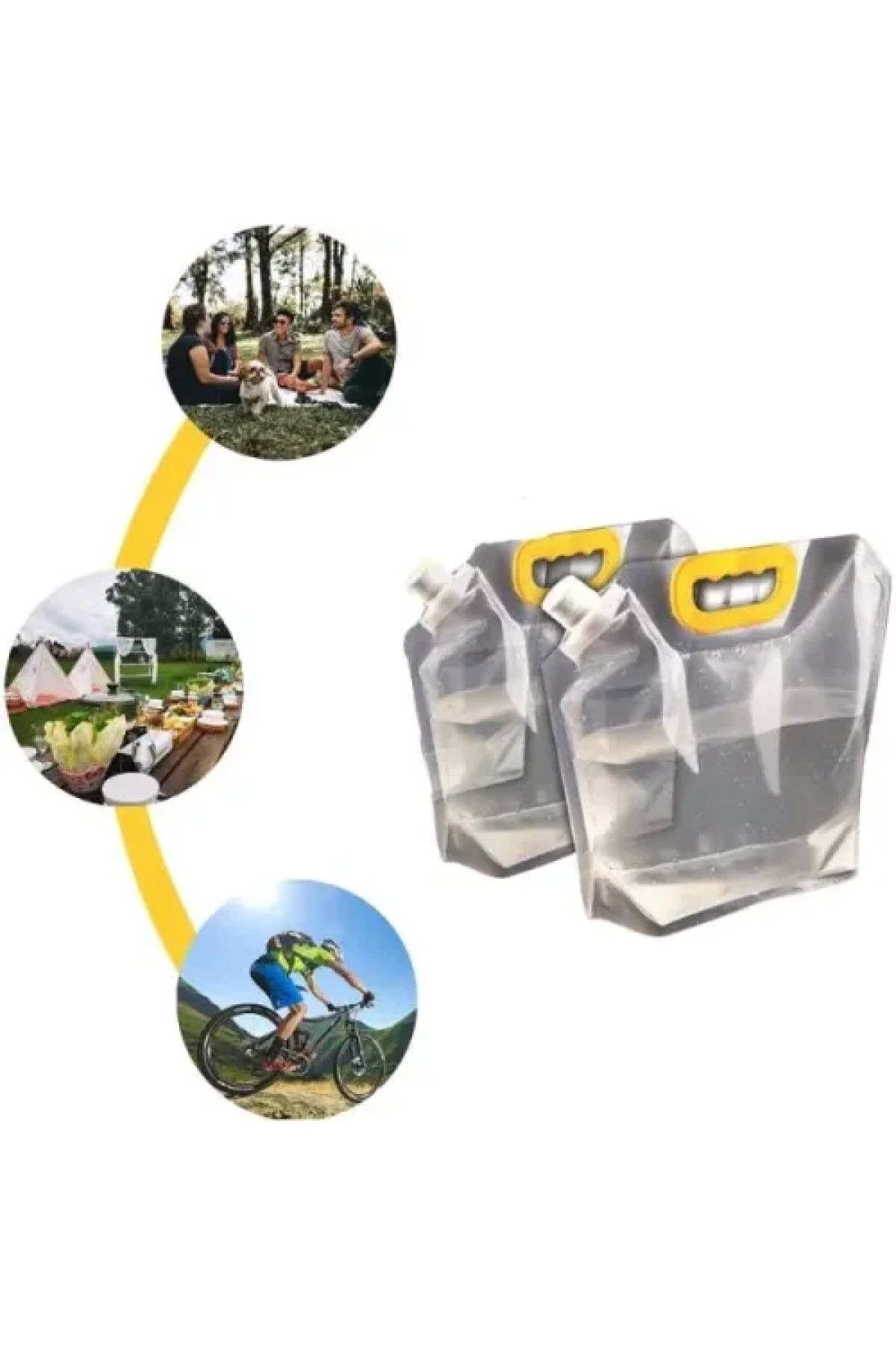 Jet Garaj Dayanikli Plastik İçecek Çantasi 1 Litre