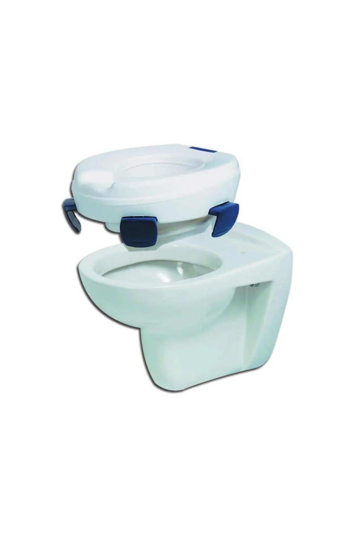 Dayanıklı Sağlam Kapaksız Tuvalet Yükseltici Oval Yapıda Klozetle