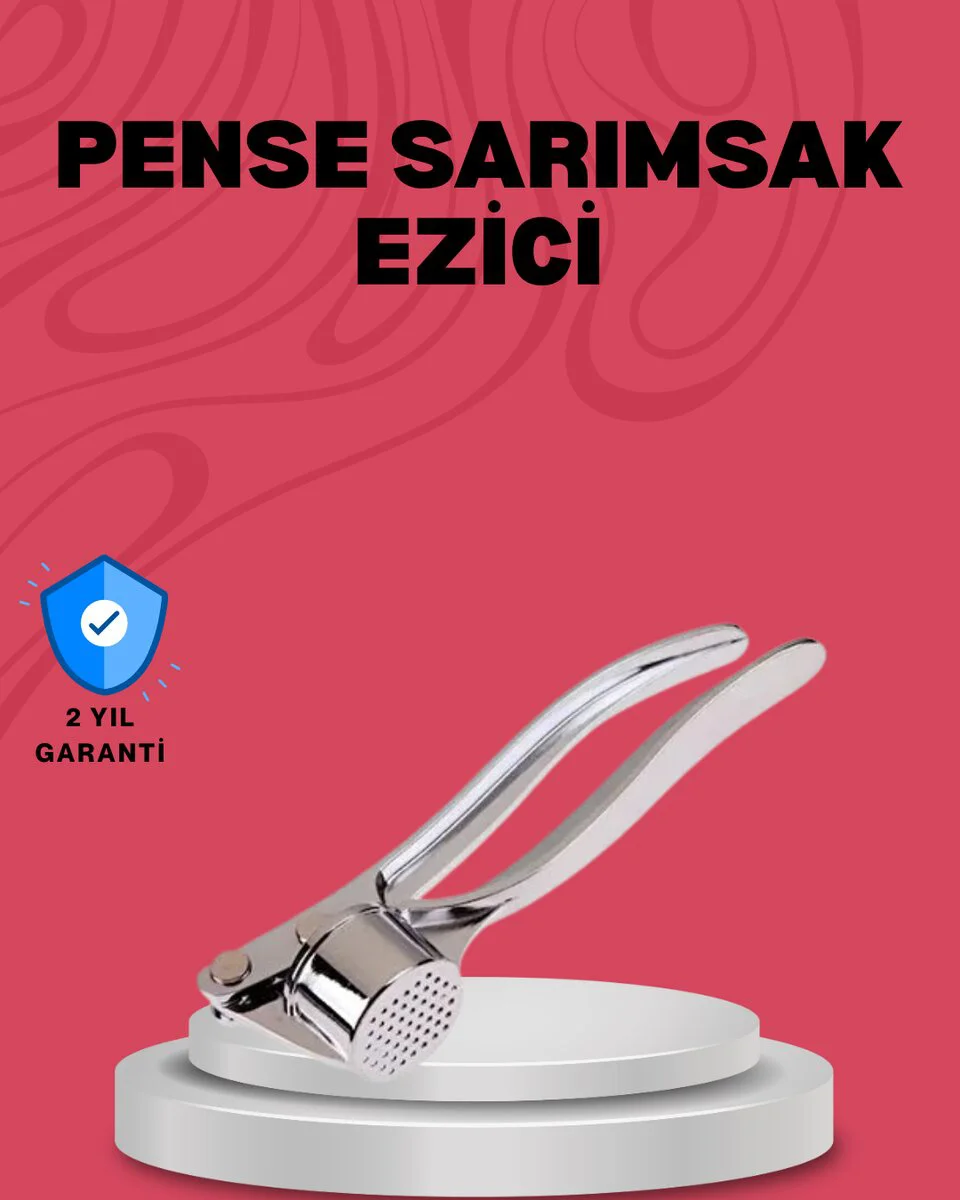 Dayanıklı Sarımsak Ezici - Metal Gövde ve Ergonomik Tasarım ile Mutfak Gücünüz
