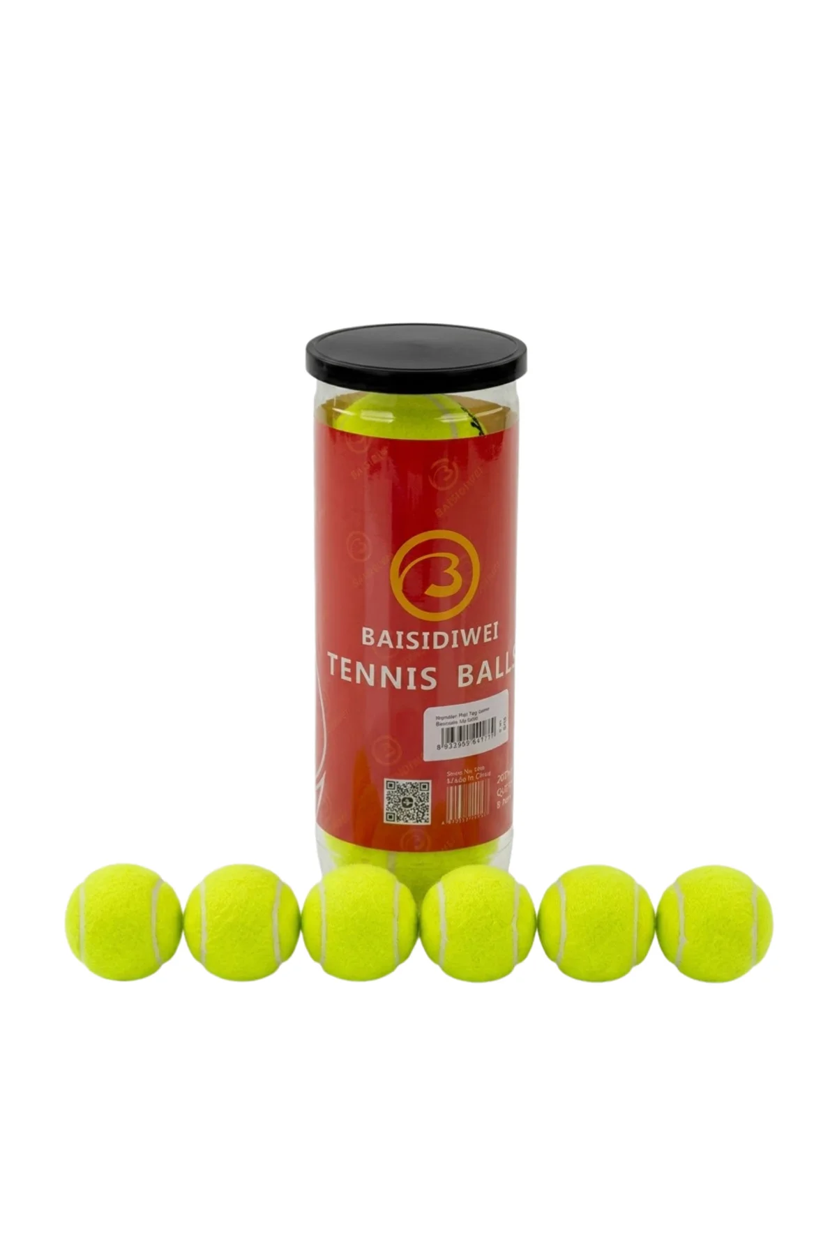 Dayanıklı Tenis Topu 6’lı Set Yüksek Zıplama ve Uzun Ömür
