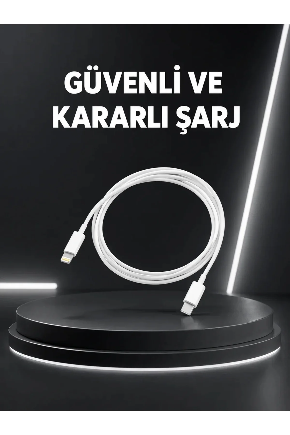 Dayanıklı TPE Lightning Kablo – 30W Hızlı Şarj ve Veri Transferi