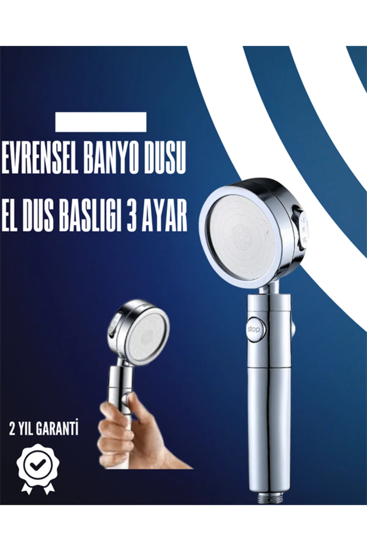 Dayanıklı ve Ergonomik Tasarımlı Ayarlanabilir El Duş Başlığı