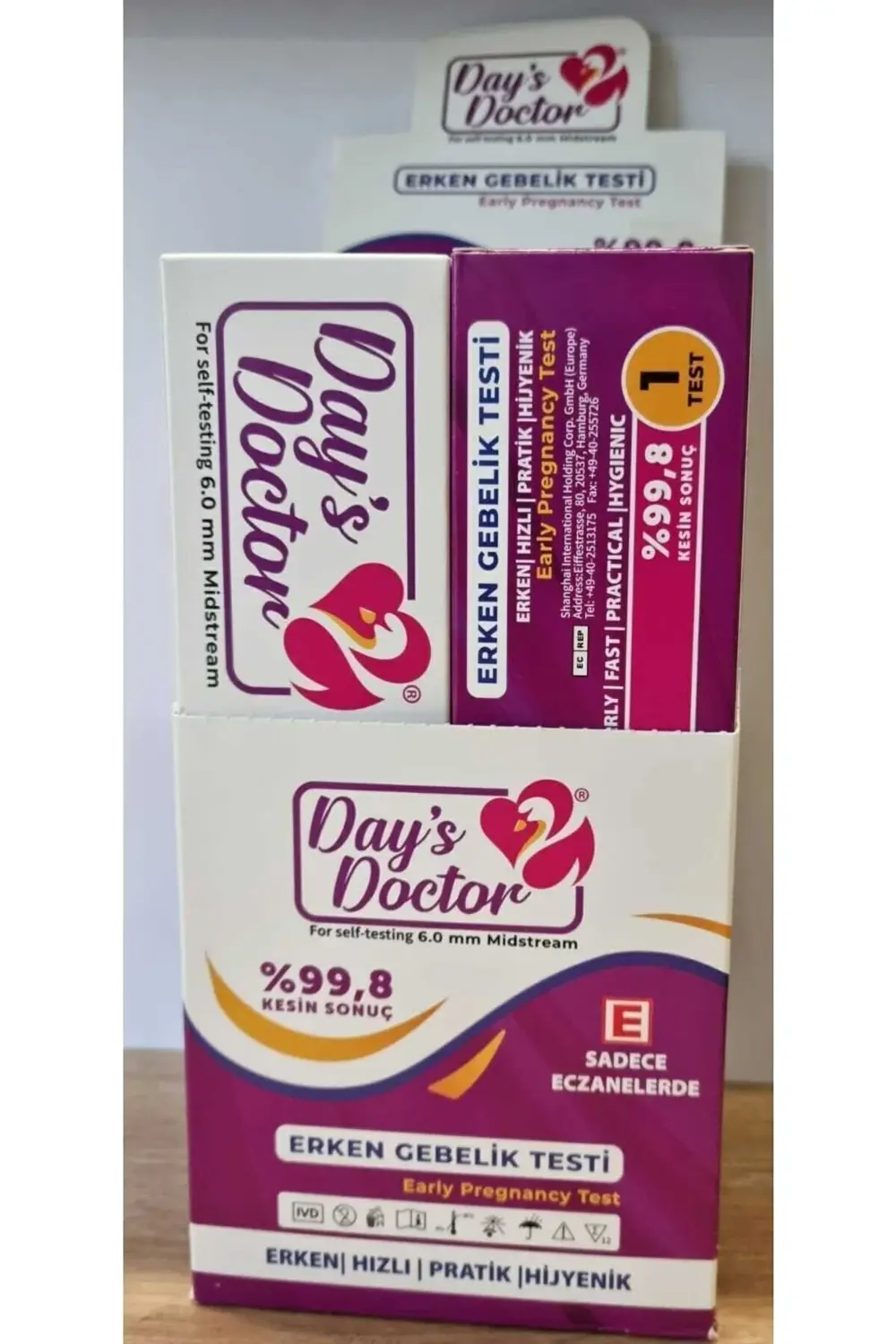 Day's Doctor Early Erken Gebelik Testi %99.8 | 1 Adet Test