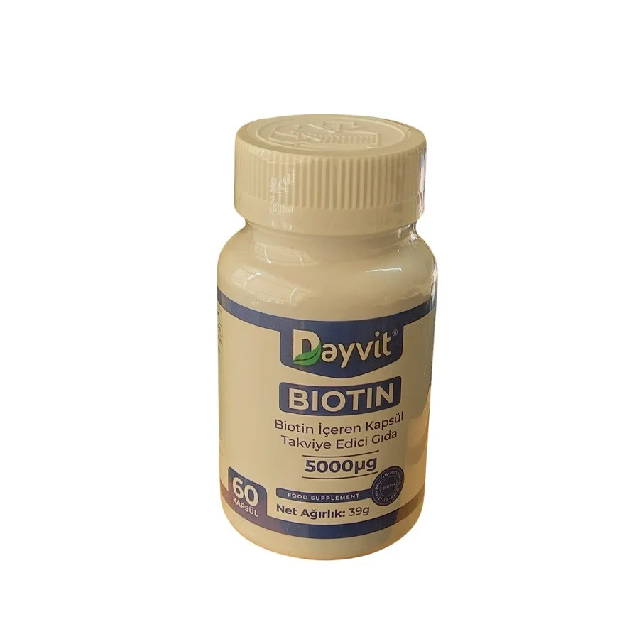 Dayvit Biotin 5000mcg 60 Kapsül Dayvit Biotin 5000mcg 60 Kapsül