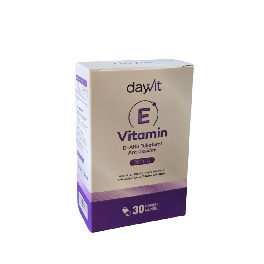 Dayvit Vitamin E 200 IU 30 Kapsül Fiyatı, Yorumları ve Özellikleri