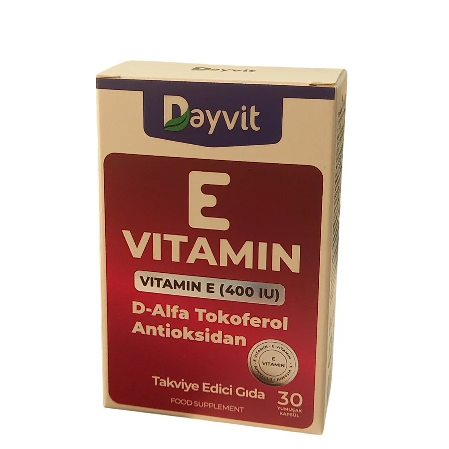 Dayvit Vitamin E 400 IU 30 Kapsül Fiyatı, Yorumları ve Özellikleri
