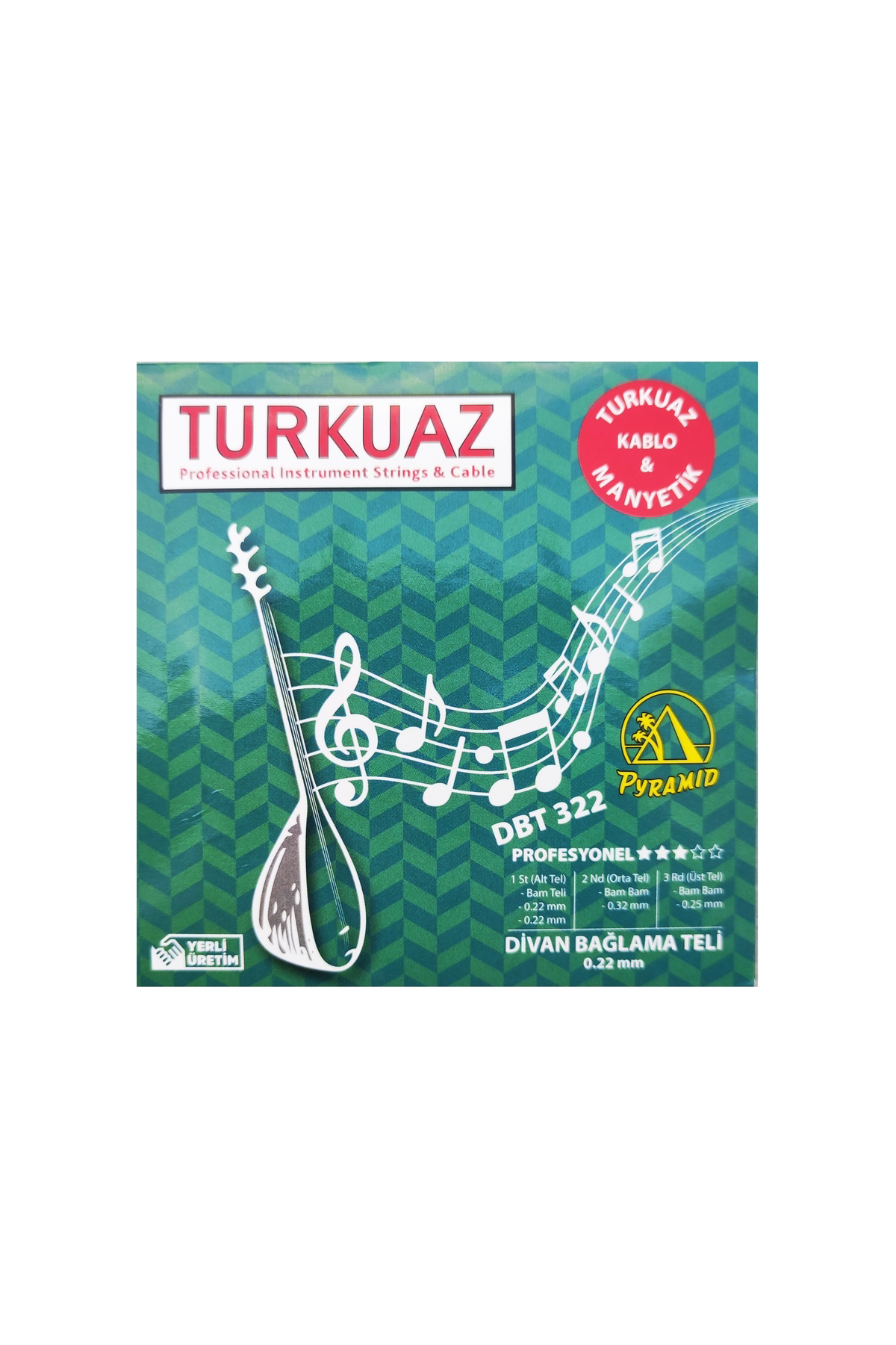 DBT322 Pyramid Divan Bağlama Teli 0.22 Bambam lı Takım Tel 022