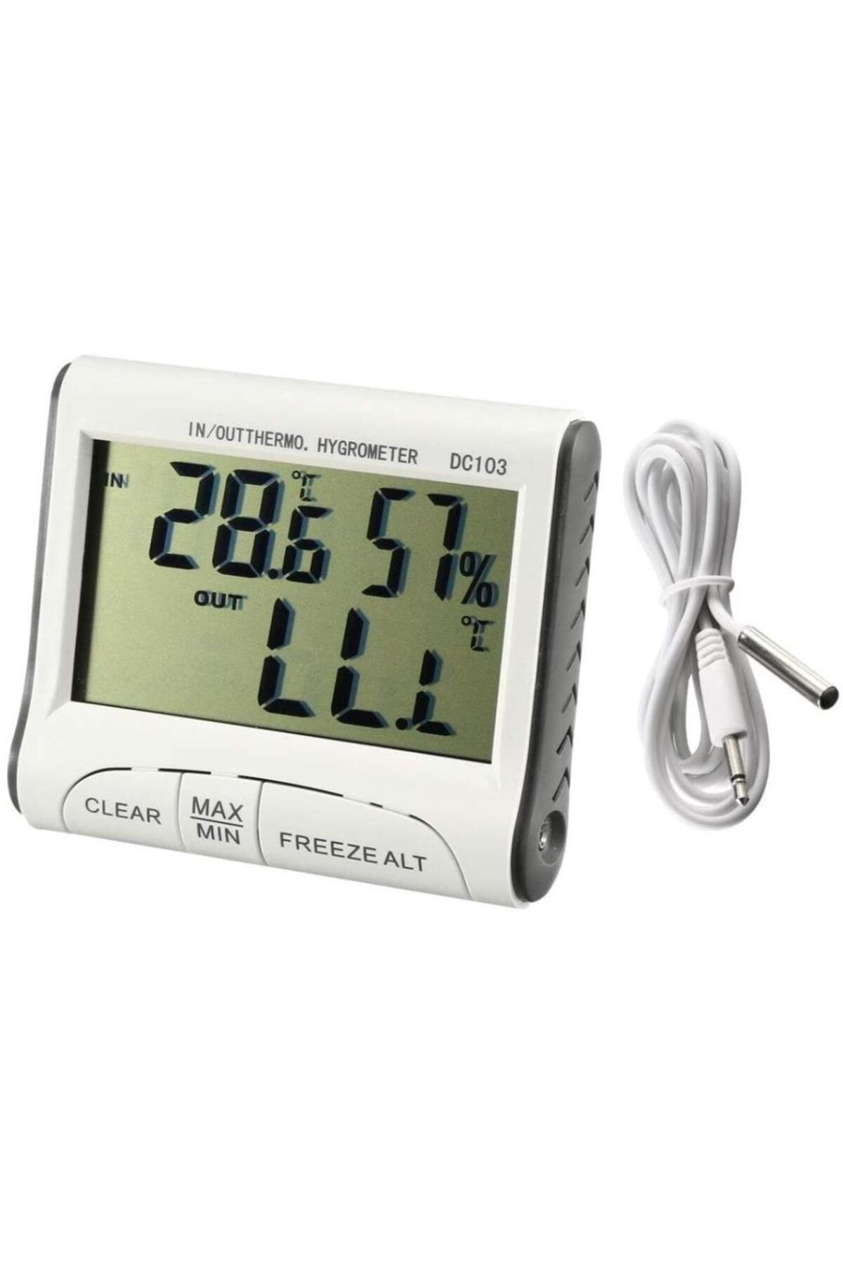 Dc-103 Dijital Termometre Sıcaklık Nem Ölçer Iç & Dış Ortam