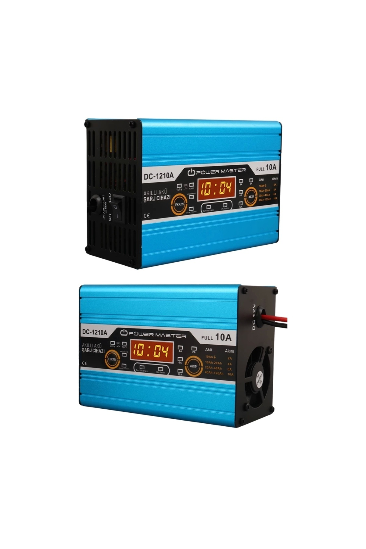 Dc-1210a 12-24 Volt Max 10 Amper Digital Ekranlı Akıllı Akü Şarj Cihazı
