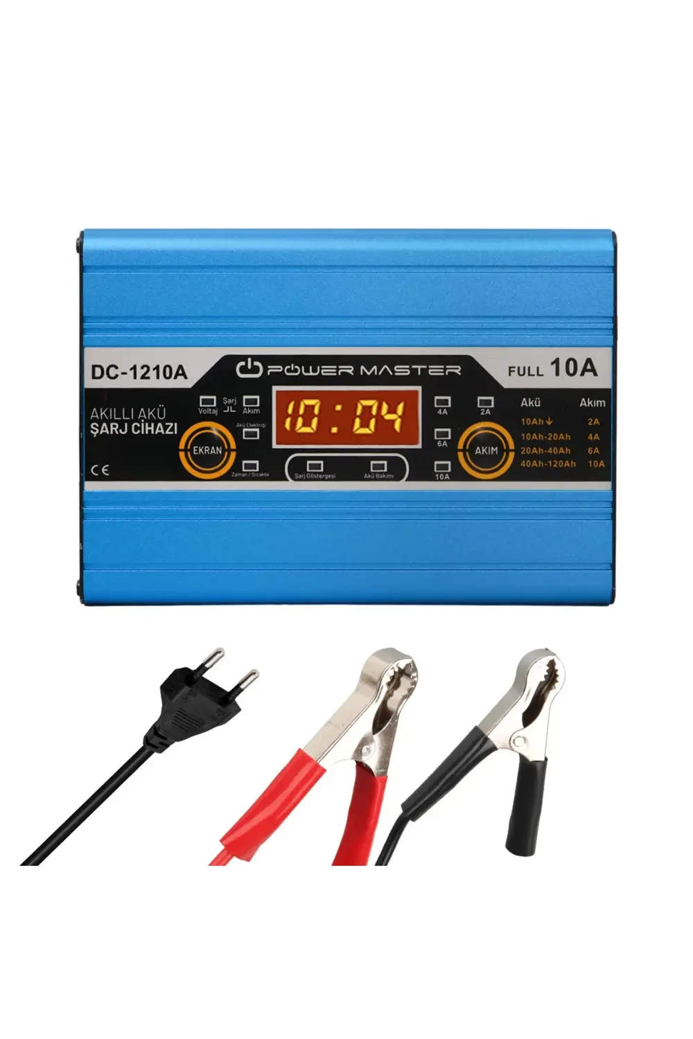 Dc-1210a 12 Volt Max 10 Amper Digital Ekranlı Akıllı Akü Şarj Cih
