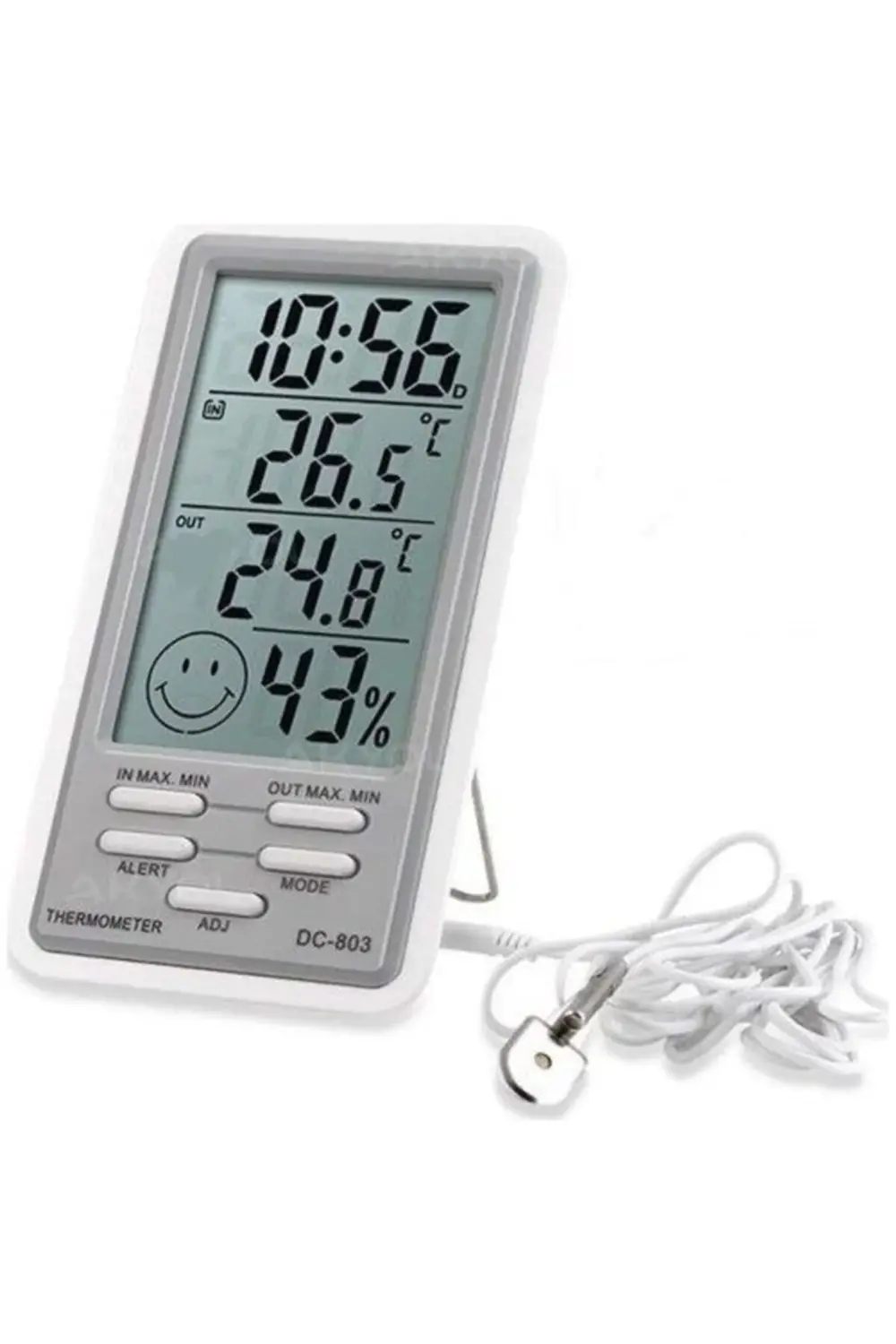 Dc-803 Kablolu Alarmlı Sıcaklık Ve Nem Ölçer