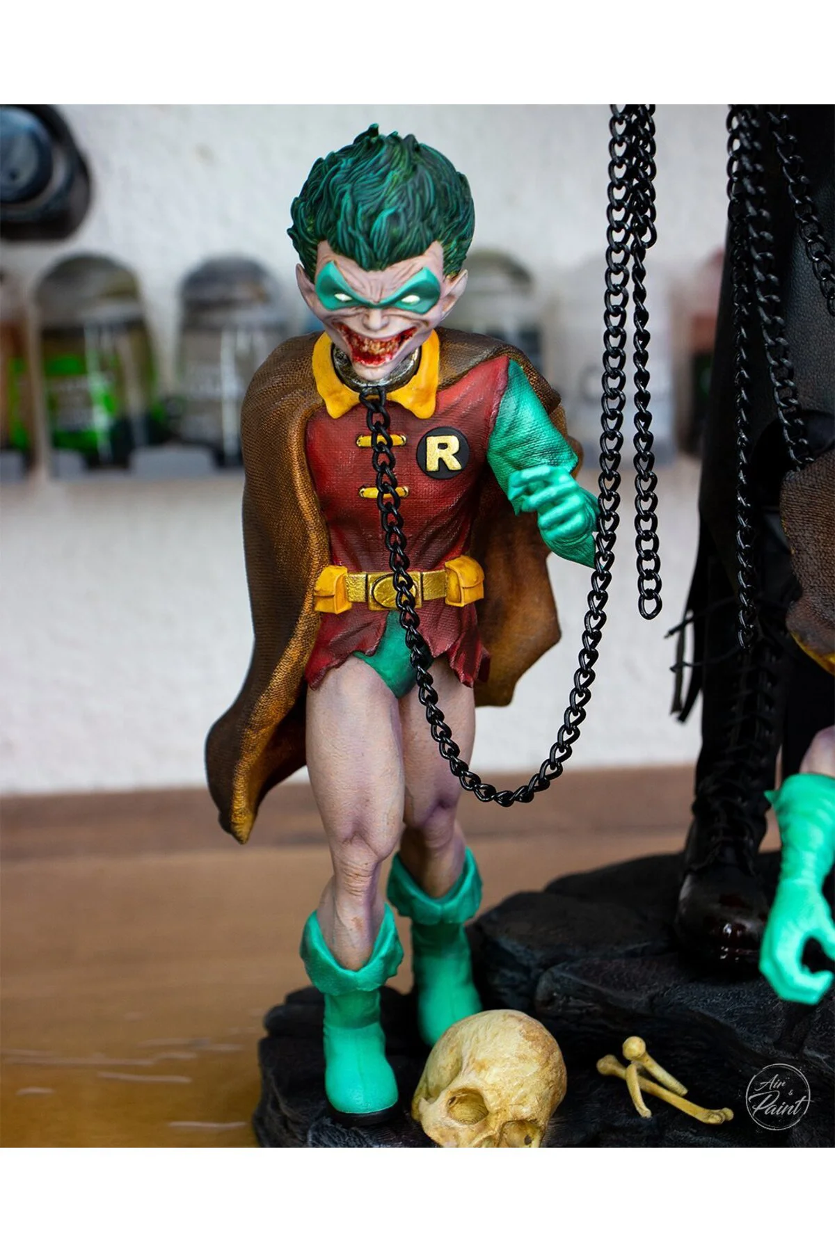 DC Batman Who Laughs Figür Batman Robin Figür Gülen Batman Figür 25CM Büyük Boy
