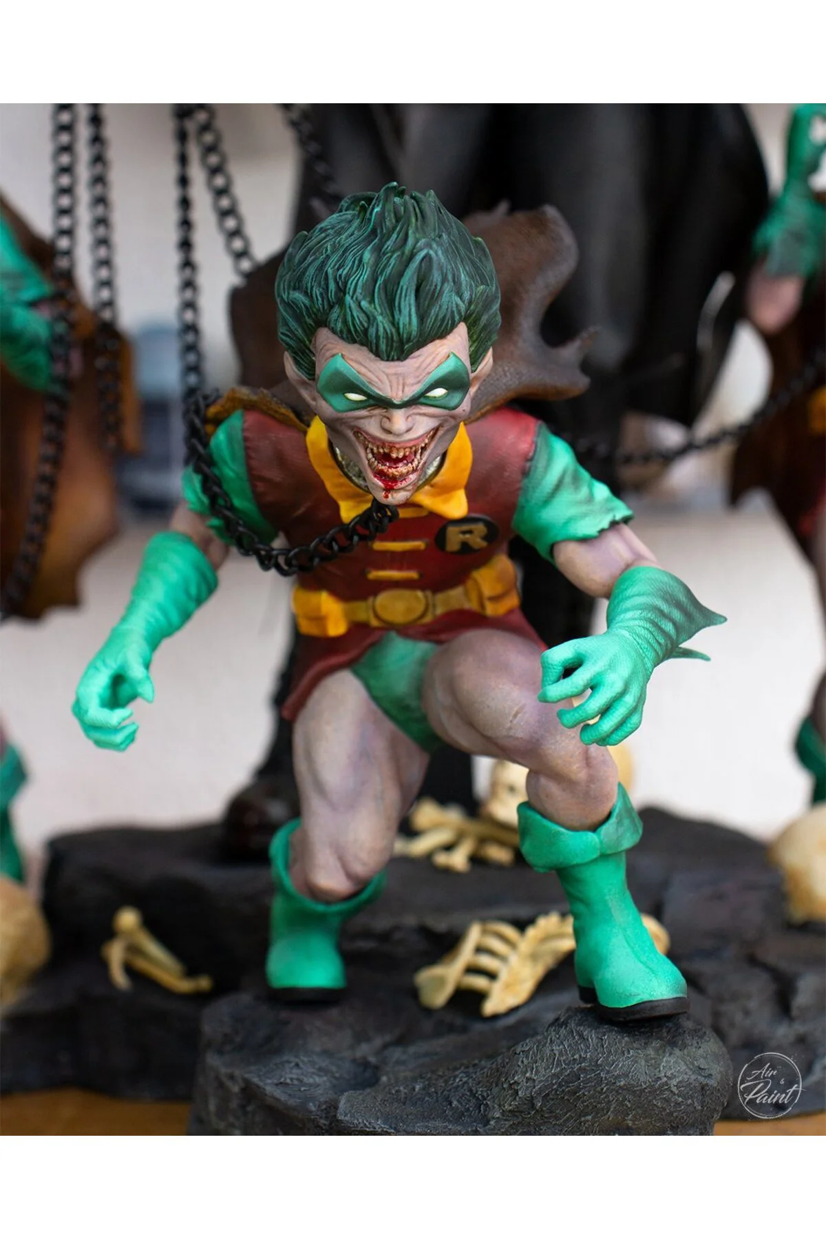 DC Batman Who Laughs Figür Batman Robin Figür Gülen Batman Figür 25CM Büyük Boy