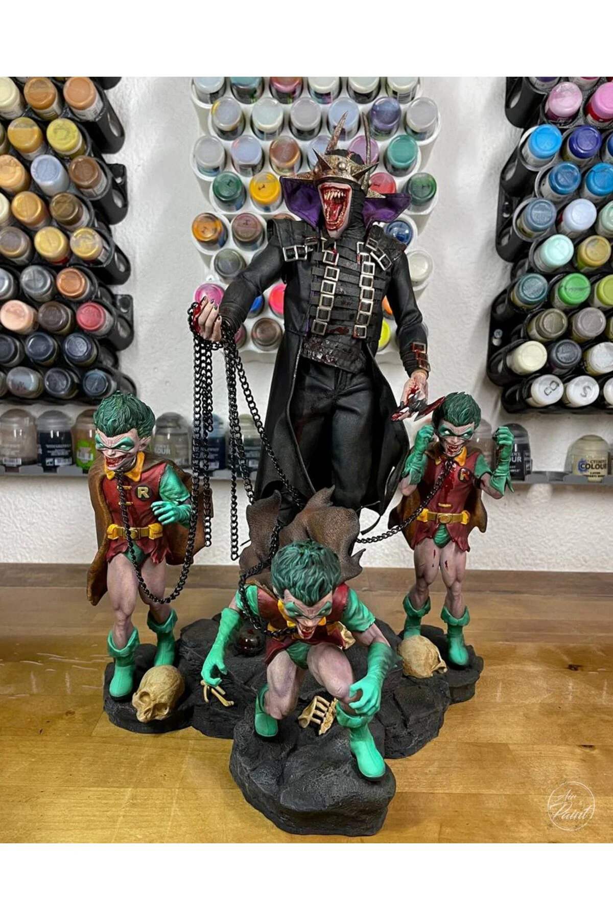 DC Batman Who Laughs Figür Batman Robin Figür Gülen Batman Figür 25CM Büyük Boy