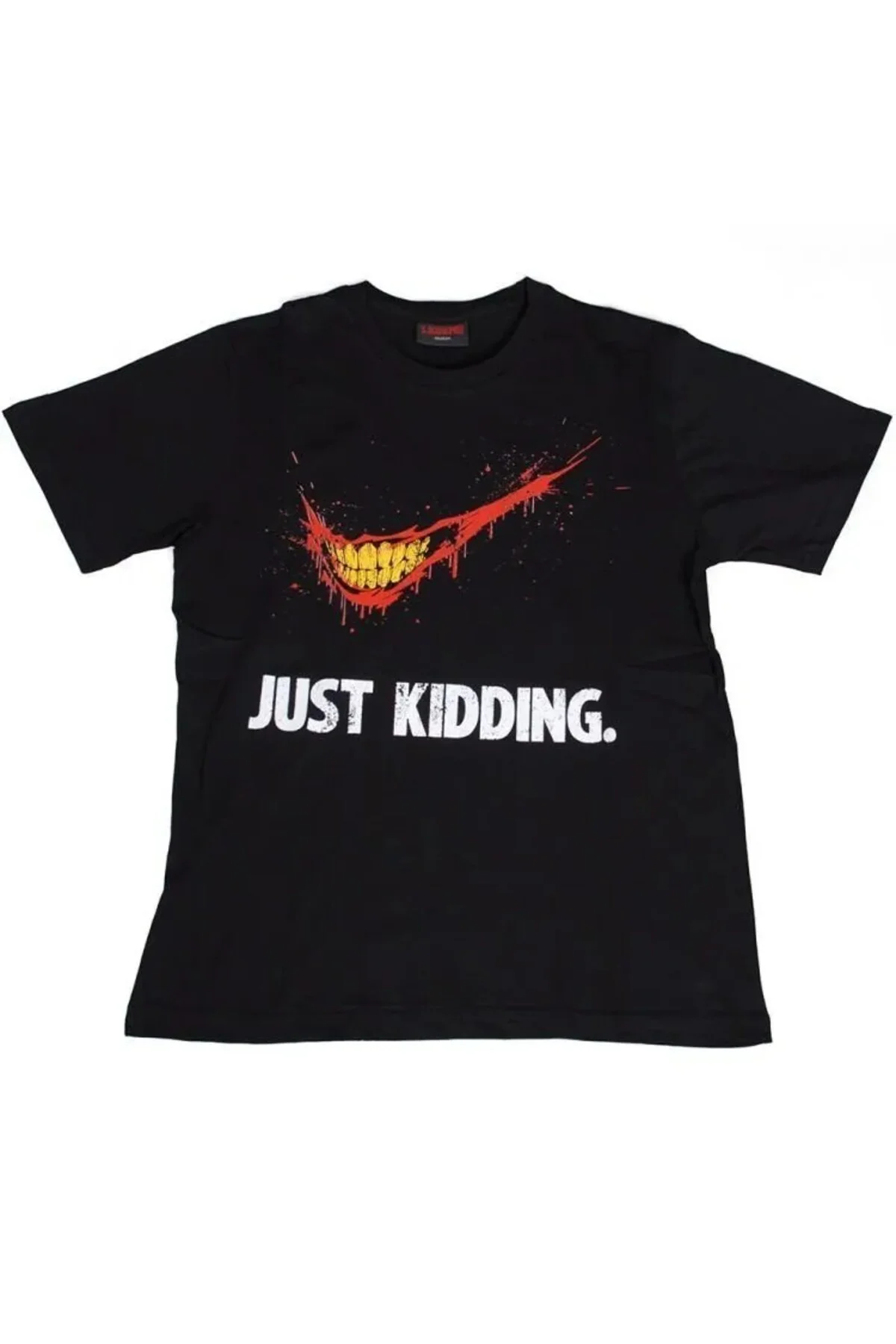 DC Comics Joker Just Kidding Tişört Siyah