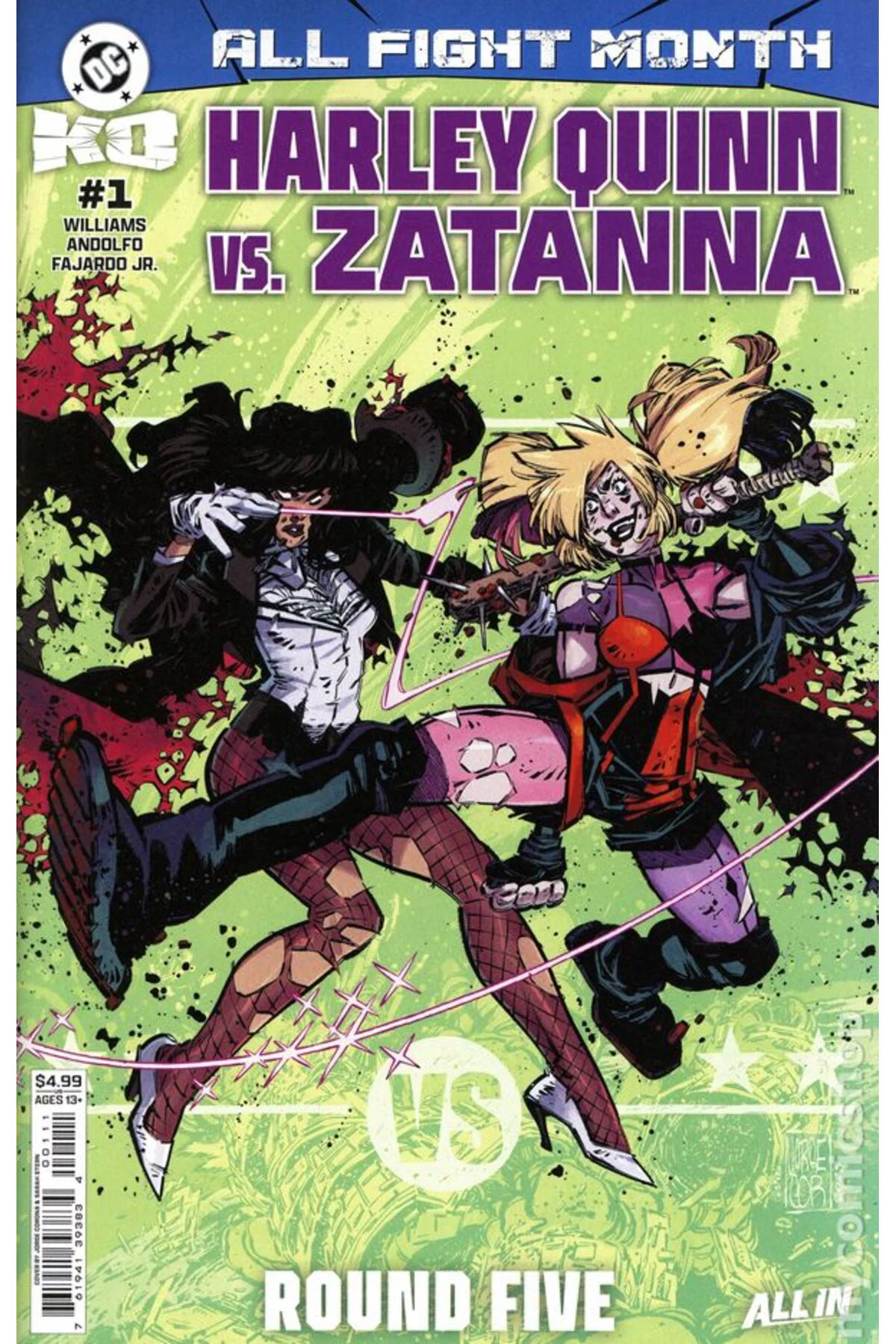 DC K.O. Harley Quinn vs. Zatanna #1A (ingilizce)