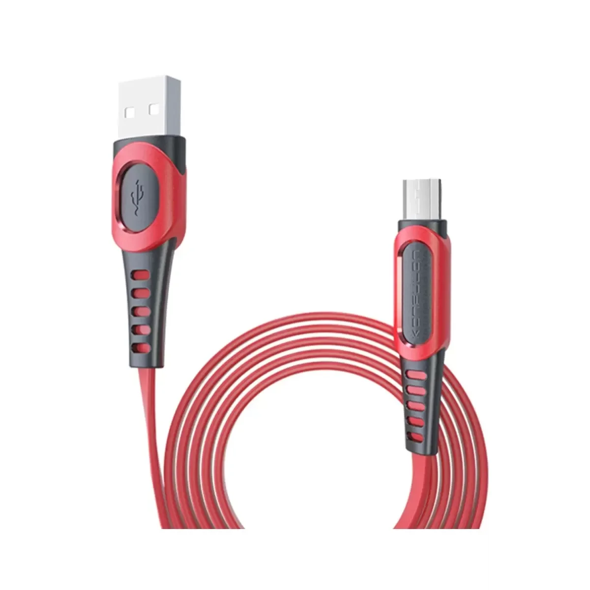 DC01 Süper Hızlı Micro USB Şarj Kablosu 1M 2.4A - Kırmızı | Hızlı Şarj ve Veri Aktarımı