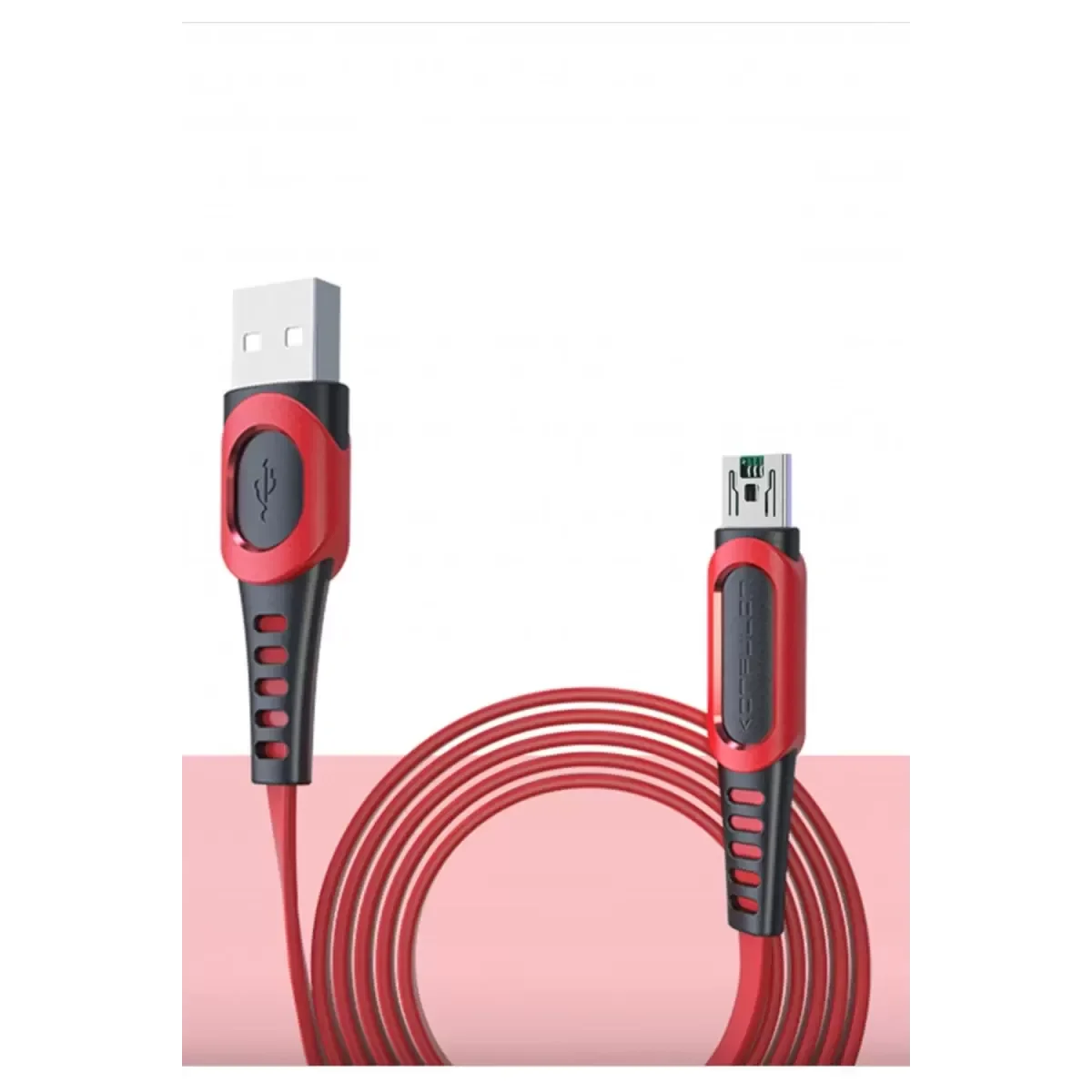 DC24 Micro USB Şarj Kablosu - 1.2M 4A Hızlı Şarj - Kırmızı