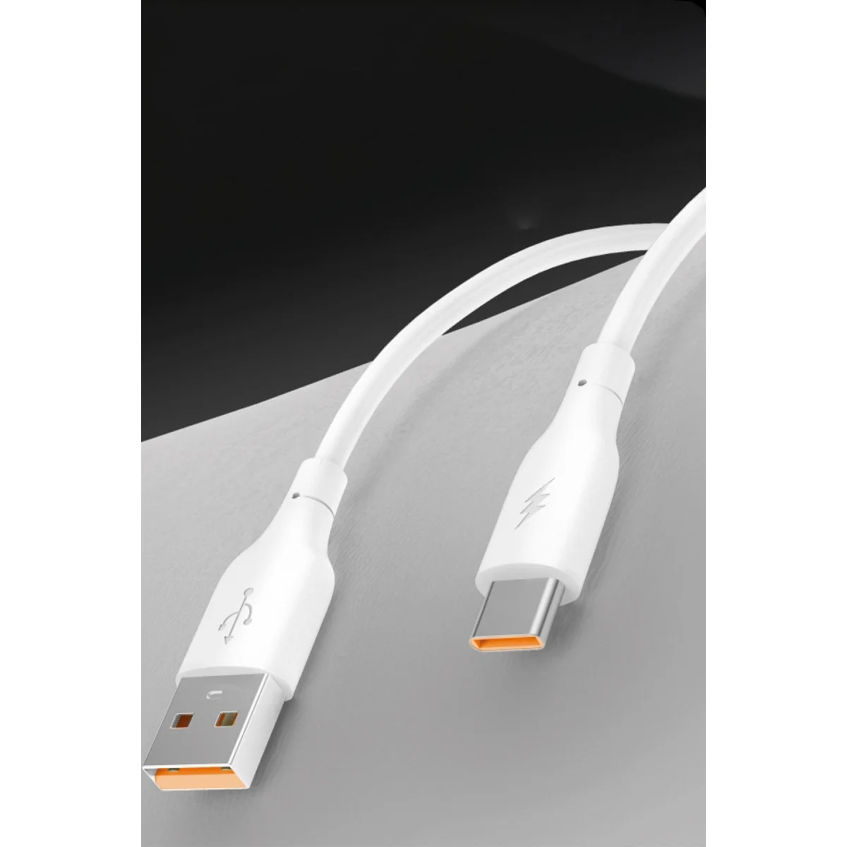 DC64 Hızlı Şarj Kablo - 1 Metre Beyaz Lightning (Mükemmel Uyum)