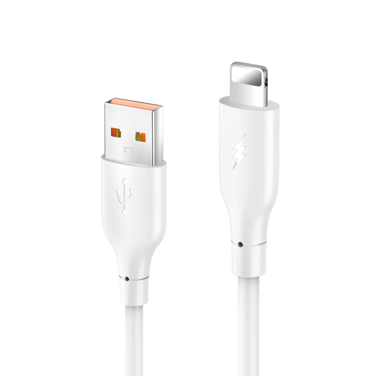 DC64 Hızlı Şarj Kablo - 1 Metre Beyaz Lightning (Mükemmel Uyum)