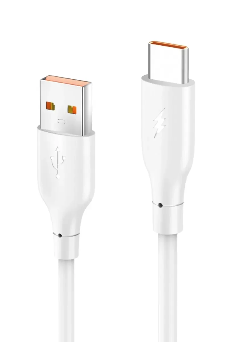 DC65 USB'den Type-C'ye 1M 3.0A Hızlı Şarj Kablosu - Beyaz | Kırılmaz TPE Kablo Fiyatı, Yorumları ve Özellikleri